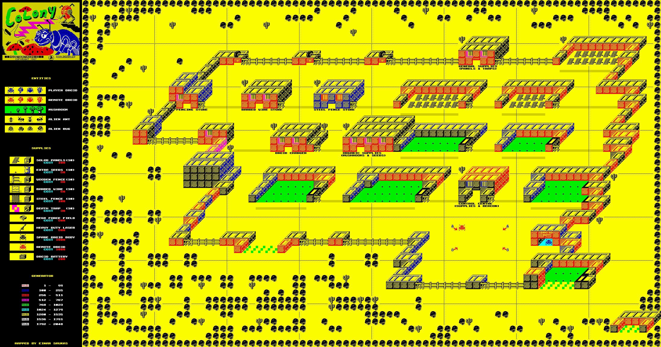 Wallpaper #VWe48JIBSpphPi3-1Gjy72 Zx Spectrum Games Colony Mapa