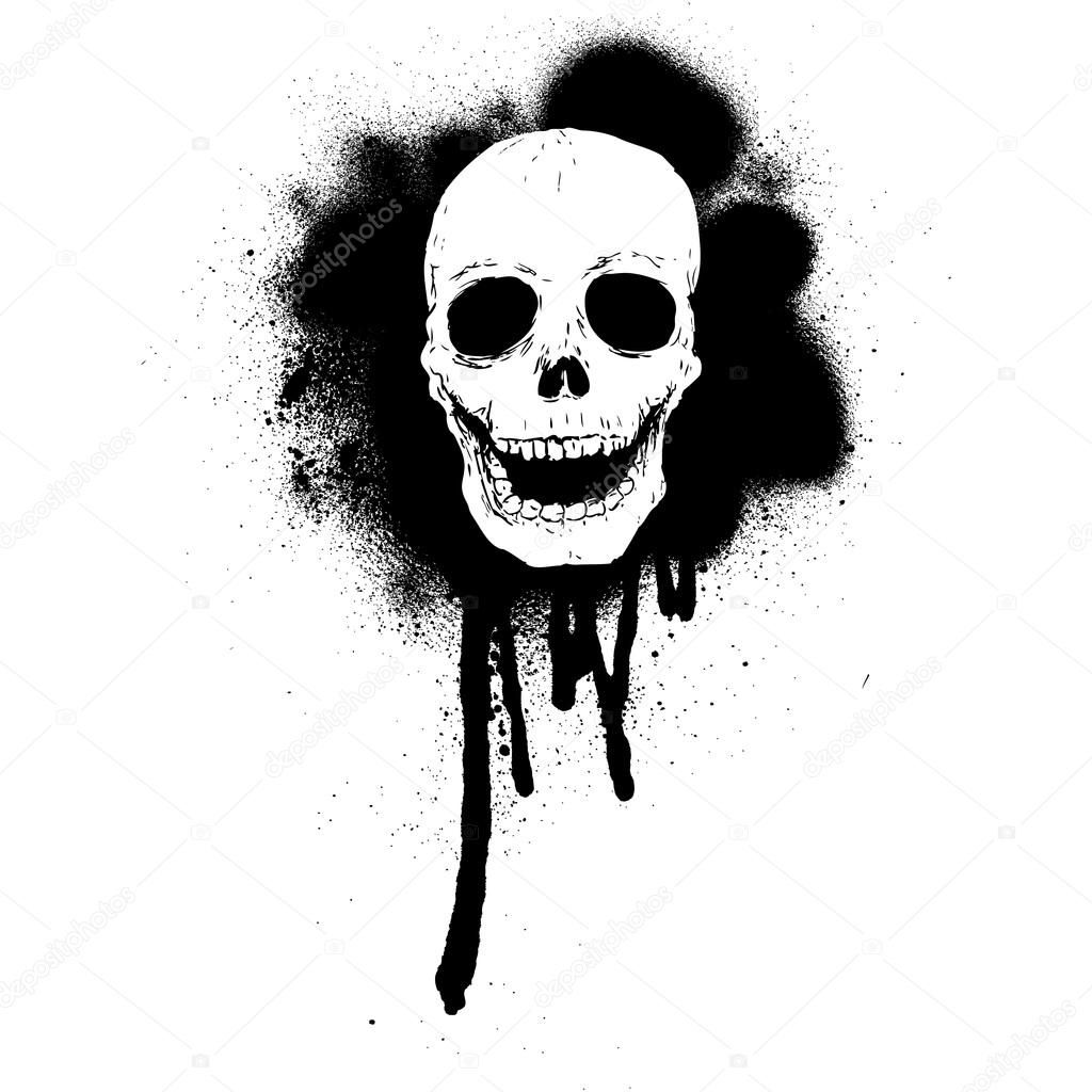 Wallpaper #PmfeEZMBSpphPi3-ofnP93 Skull Graffiti