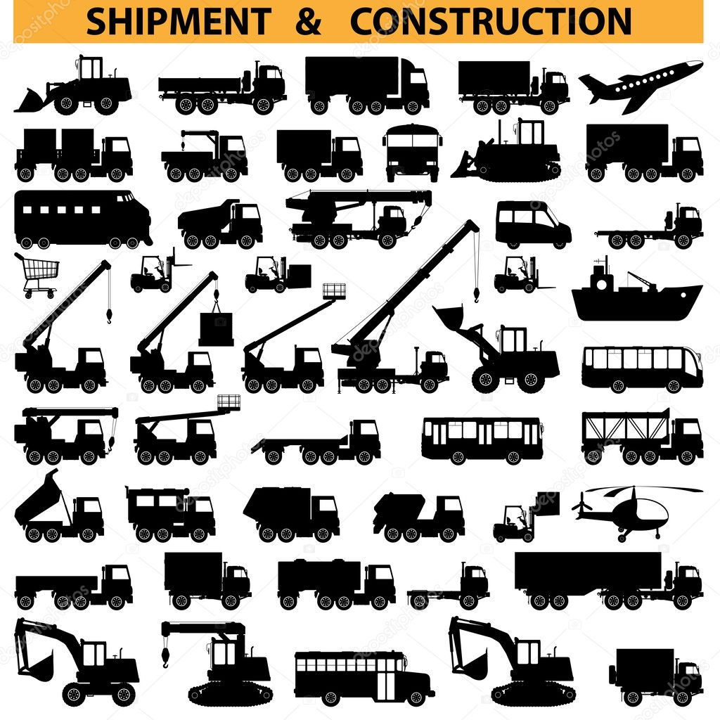 Wallpaper #gGdQ7pIBSpphPi3-YVxF297 Vector Commercial Vehicles Pictograms Stock Vector Dashadima 28567233