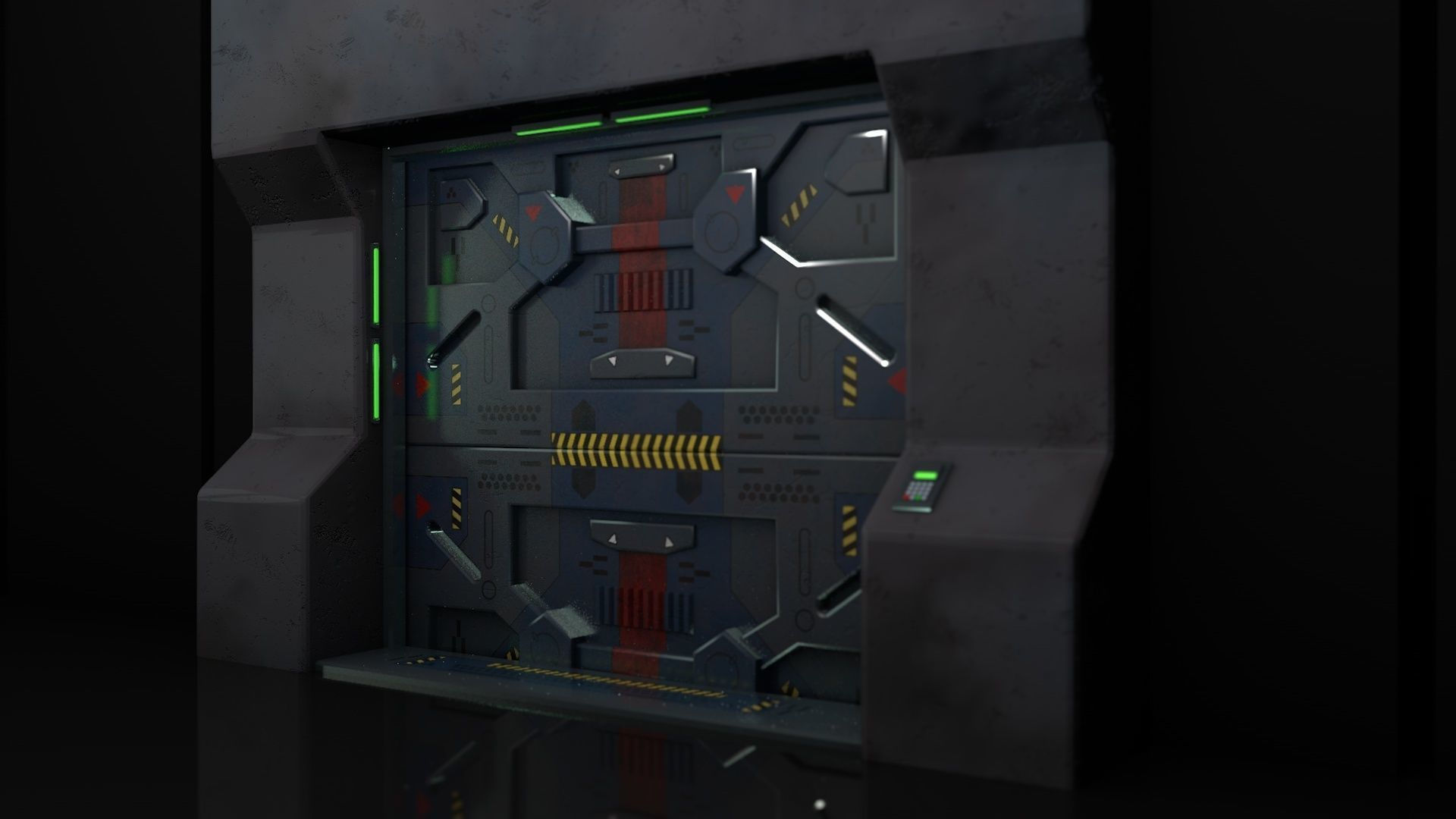 Wallpaper #NWegBpMBSpphPi3-J8JF68 Sci Fi Gate Free 3D Model Animated Cgtrader