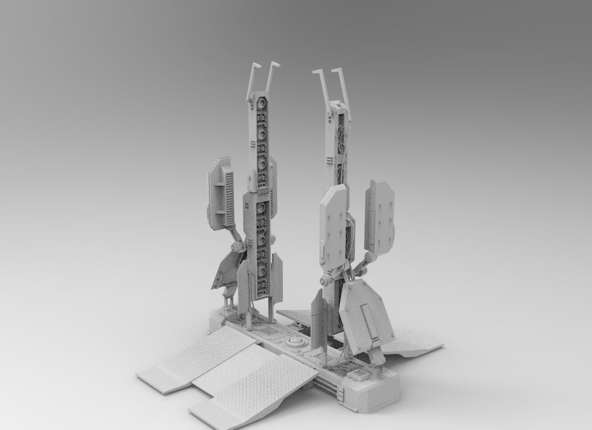 Wallpaper #NWegBpMBSpphPi3-J8JF158 Sci Fi Phase Gate 3D Model Cgtrader