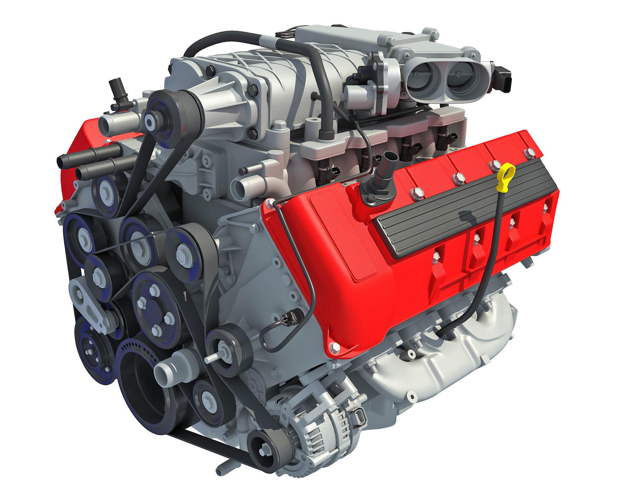 Wallpaper #7aV4N5MBVBiSkHCak4tK76 V8 Engine with Inner Parts 3D Cgtrader