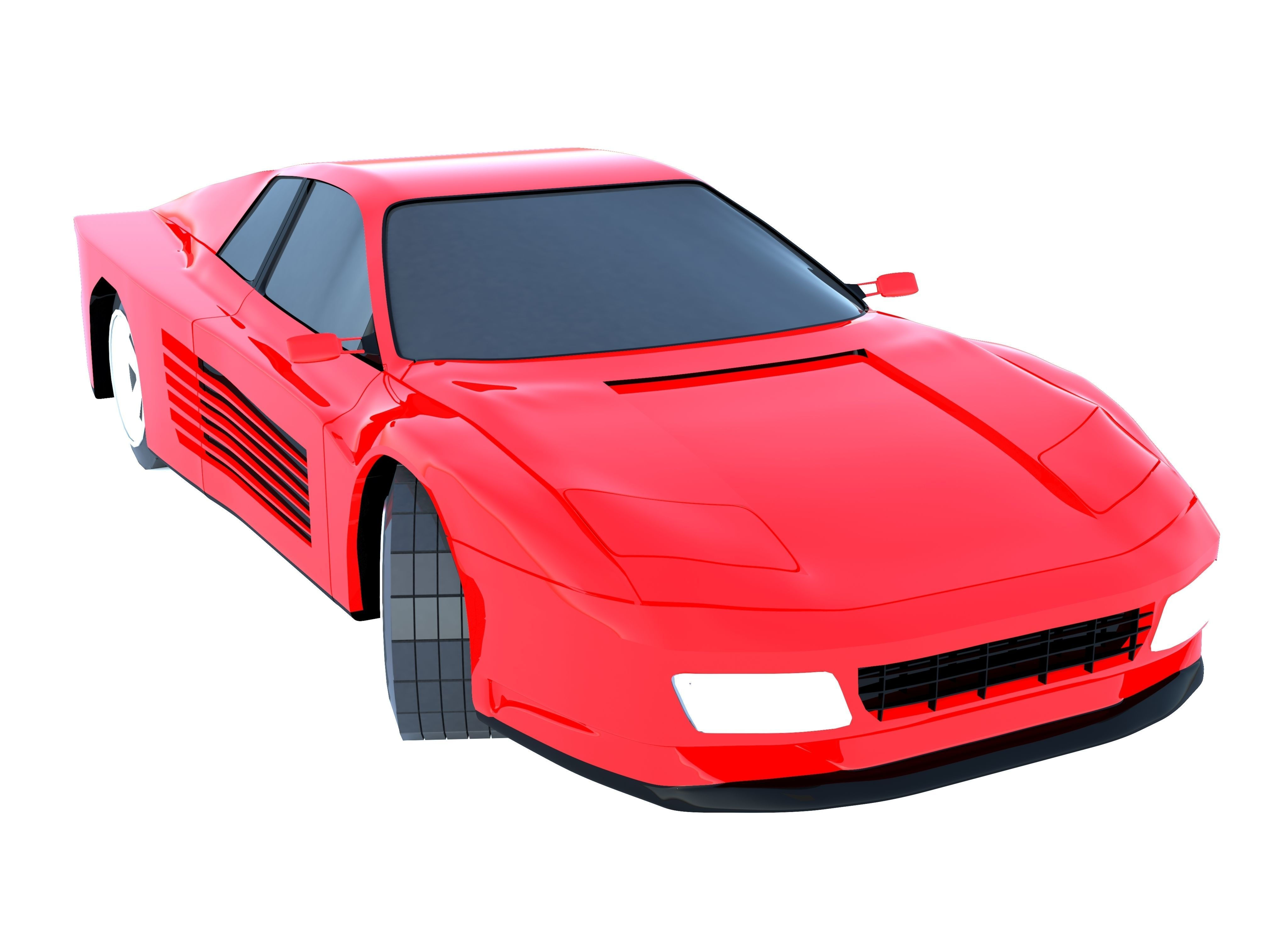 Wallpaper #7WeKEpMBSpphPi3-q_sL194 Ferrari 512 Testarossa 3D Model Cgtrader