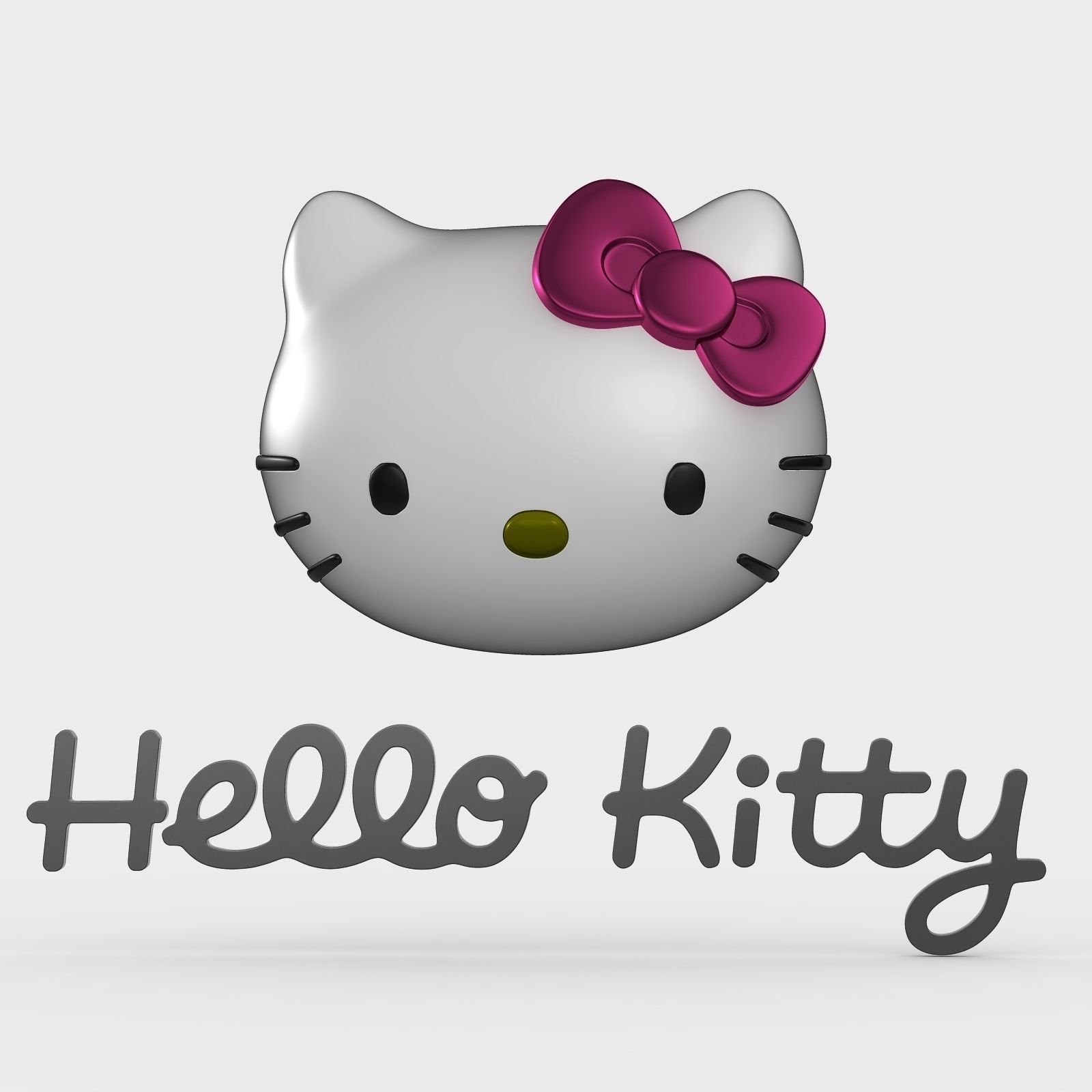 Wallpaper #RX2S844Bnwiau_P66g2J29 Clothing 3D Hello Kitty Logo Cgtrader