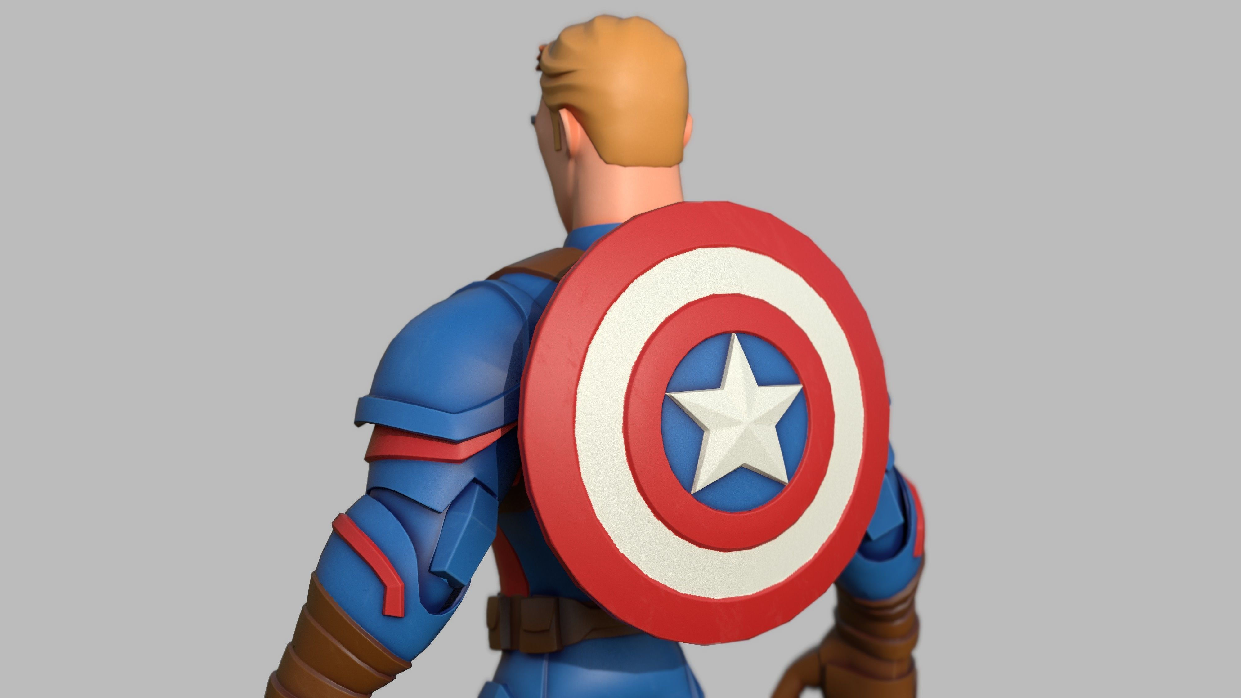 Wallpaper #pTEJNpMB5zzyi_yYbVhC153 Character Cartoon Captain America Infinity Fan Art 3D Model Cgtrader