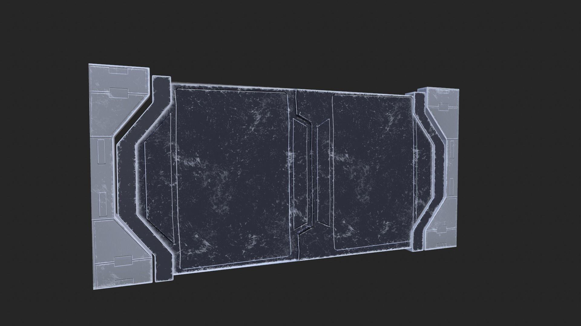 Wallpaper #NWegBpMBSpphPi3-J8JF224 3D Model Sci Fi Door Gate Vr Ar Low Poly Cgtrader