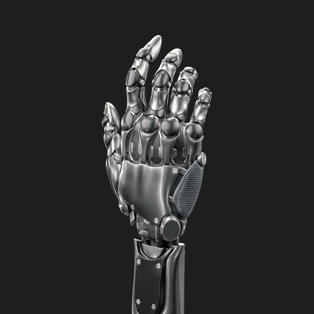Wallpaper #KBnMHo8BtGB6xQ78qnrd23 3D Model Cybernetic Robotic Hand Vr Ar Low Poly Obj Fbx Blend