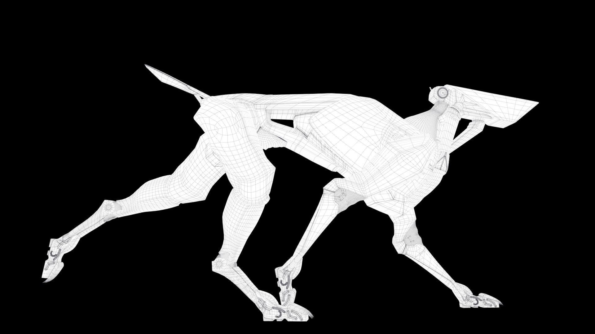 Wallpaper #32cE-5IBSpphPi3-g5LU53 Sci Fi Robot Dog 3D Model Cgtrader