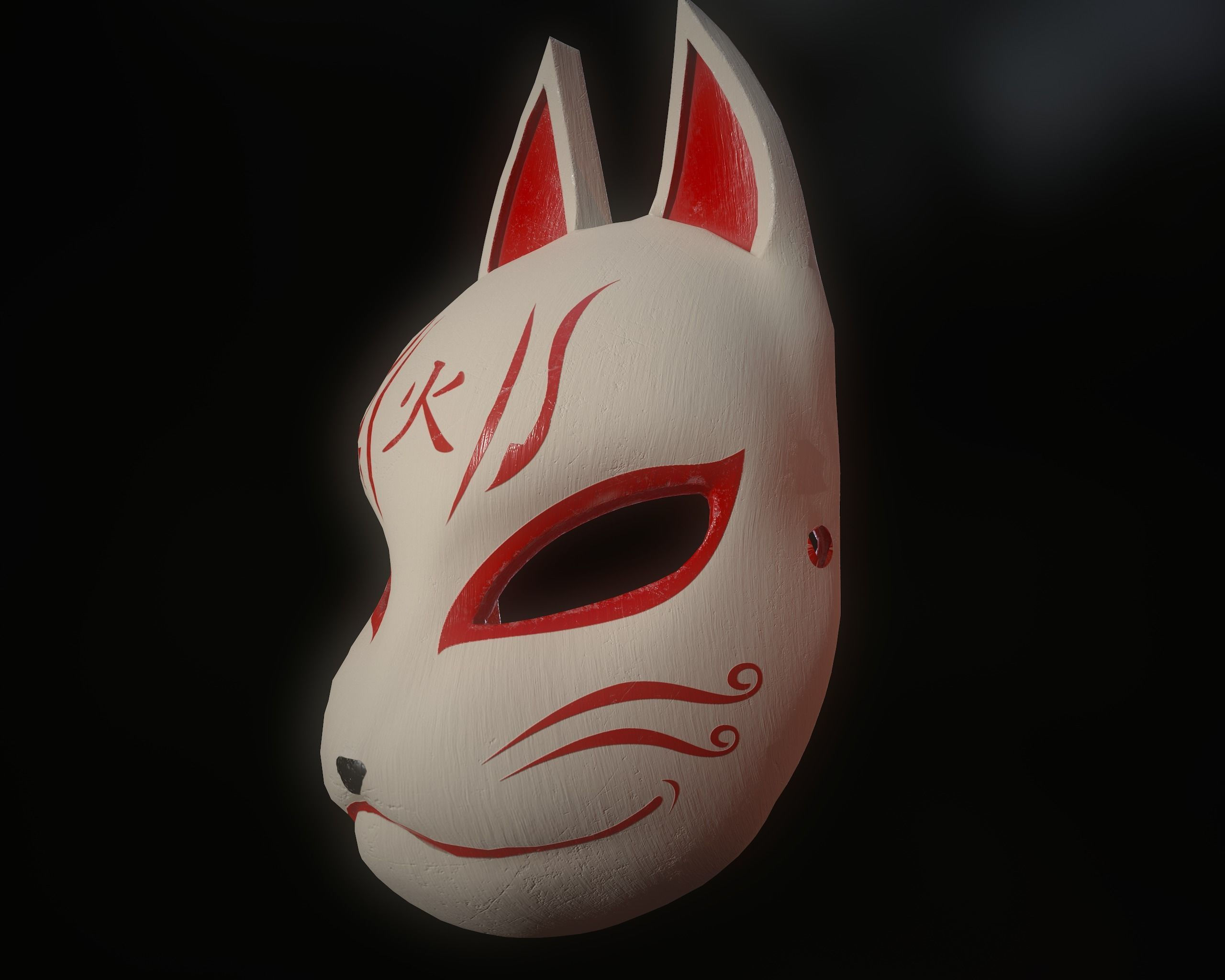 Wallpaper #-HP4iI4BFI5NbQks6CGD59 3D Model Kitsune Mask Vr Ar Low Poly Cgtrader