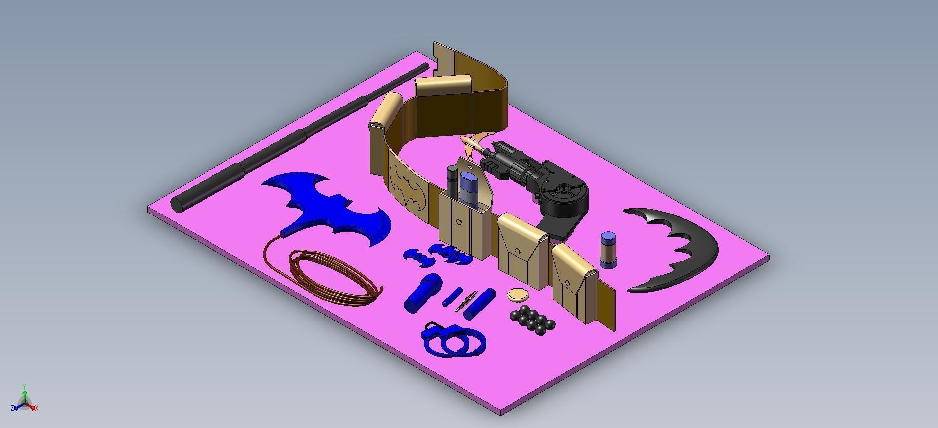Wallpaper #UnfFJpMB-pgBXx60VaNl284 Batman Utility Belt 3D Model Cgtrader