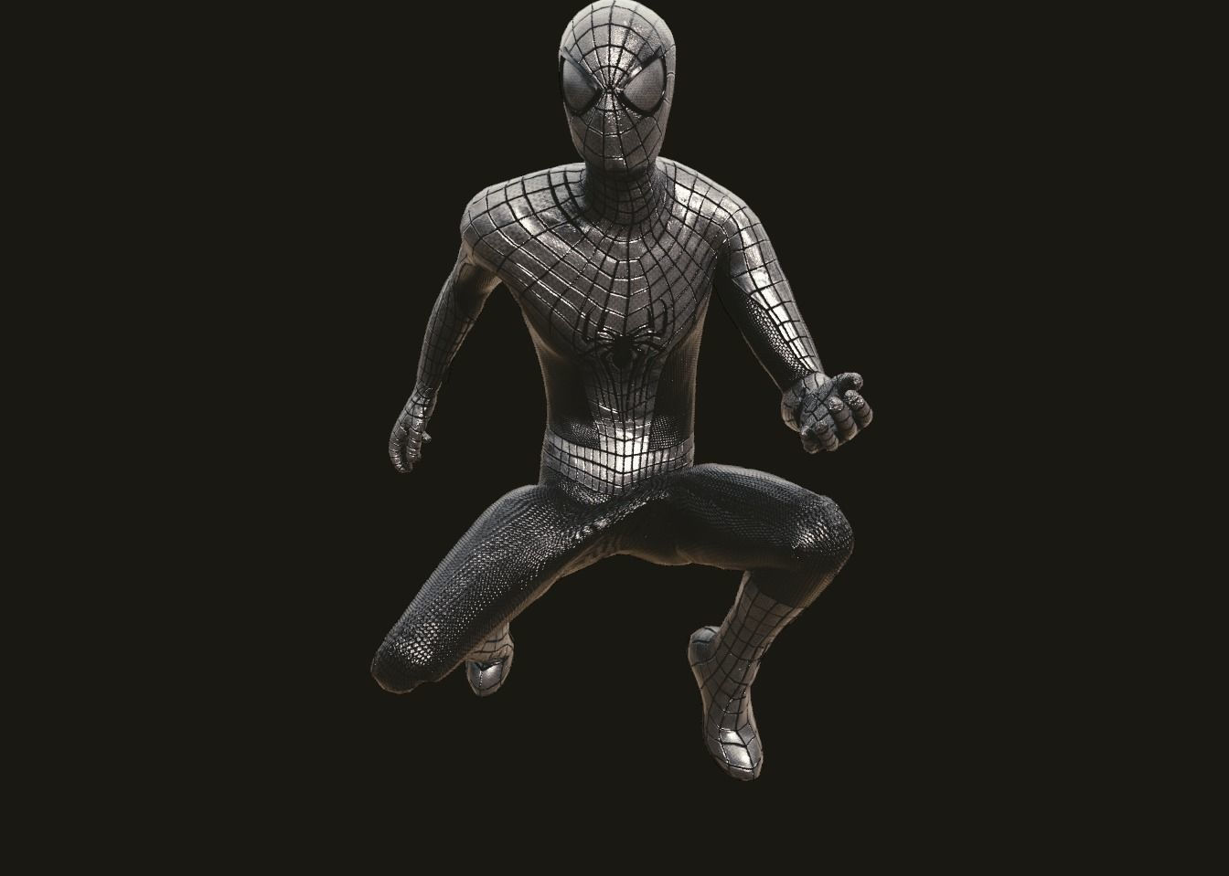 Wallpaper #6xkCE48BtGB6xQ78sWTN44 The Amazing Spider Man 3 Black Suit 3D Model Cgtrader