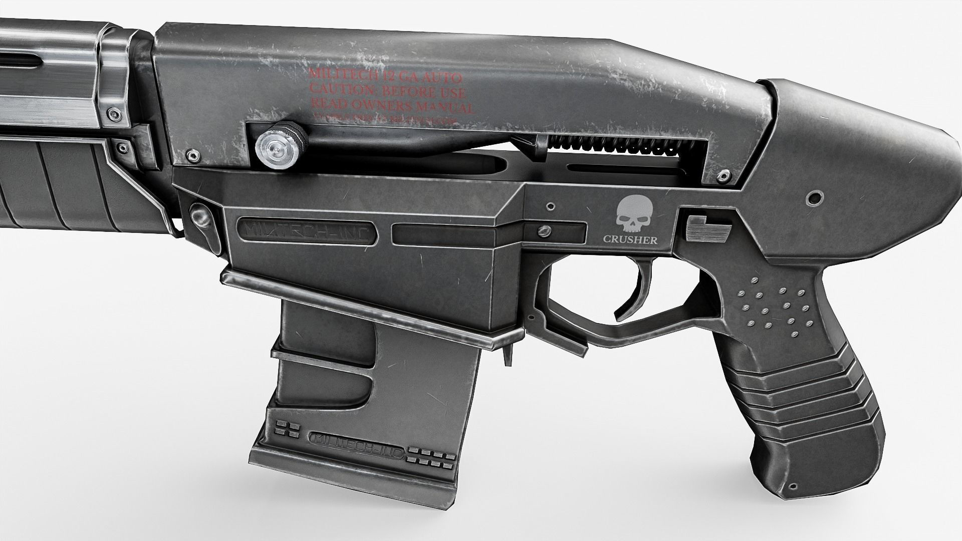 Wallpaper #gmdL_5IBSpphPi3-4aLN12 3D Model Cyberpunk 2077 Militech Crusher Gun Vr Ar Low Poly Cgtrader