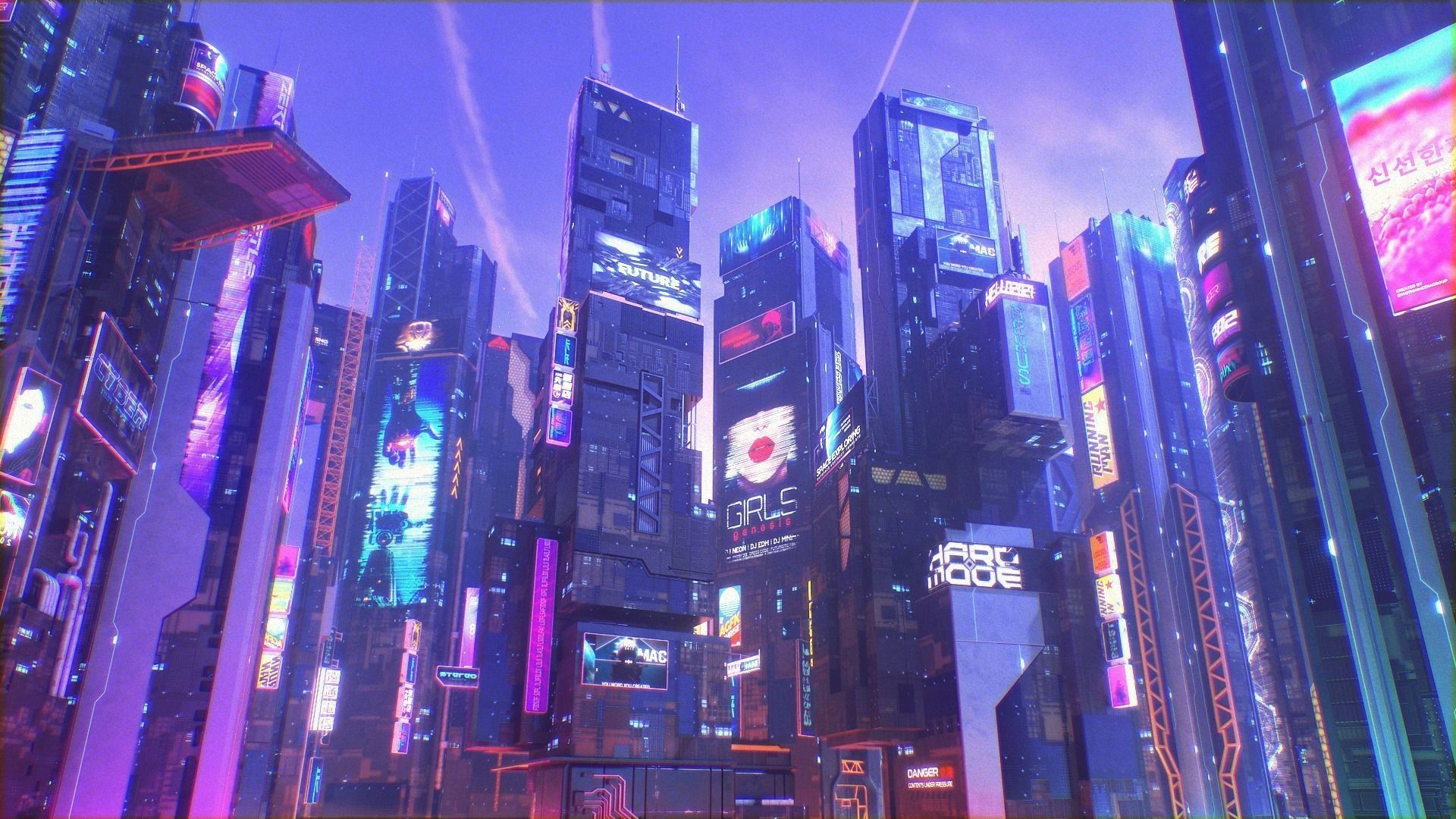 Wallpaper #5WeV7JIBSpphPi3-_1Po29 Scifi Building Cyberpunk Futuristic Building Kitbash Bundle 3D Model
