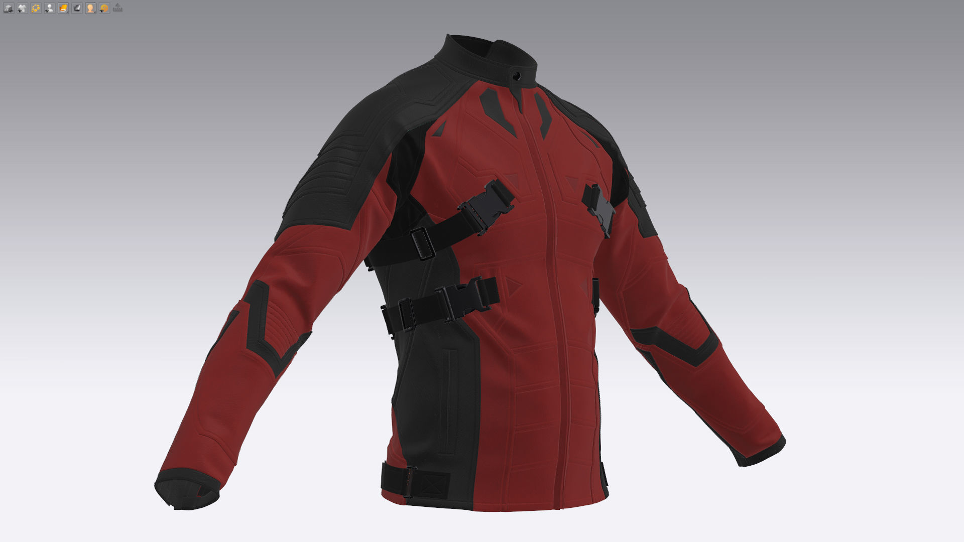 Wallpaper #oUUwkI4B7YBJg1BVBp2P36 Cyberpunk Leather Jacket Sci Fi Future Mens 3D Model Cgtrader