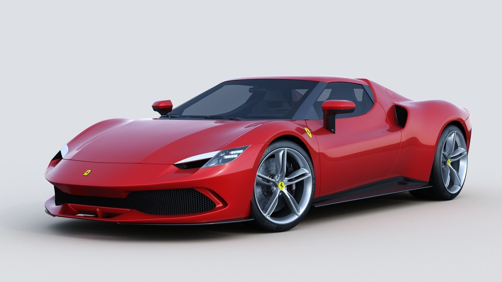 Wallpaper #XH3Q744Bnwiau_P62AVB23 Ferrari 296 Gtb 2022 3D Model Cgtrader