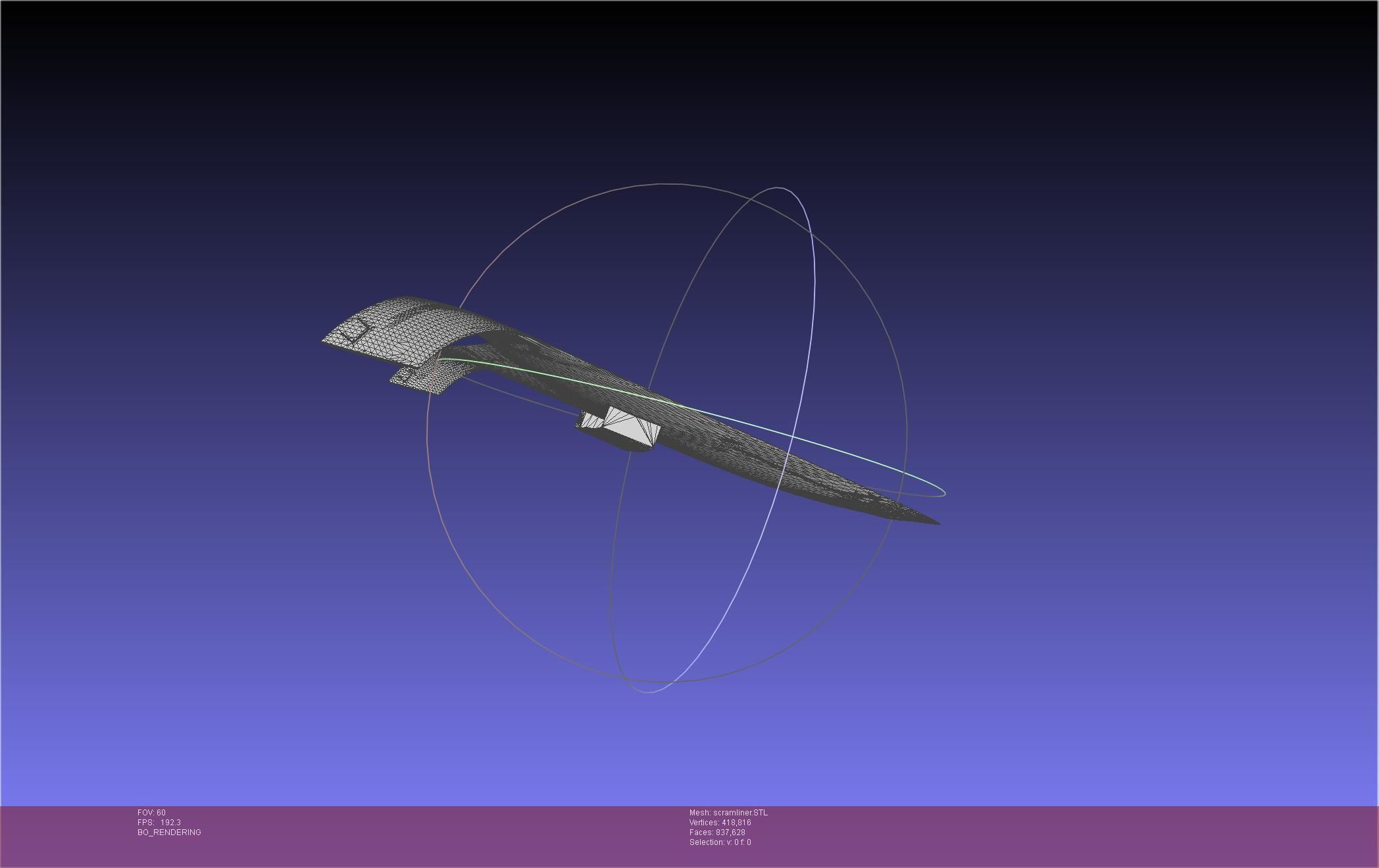 Wallpaper #xP82a5MB3lSXT3zU3-f_316 Hypersonic Scramjet Airliner Concept Printable Miniature 3D Model 3D