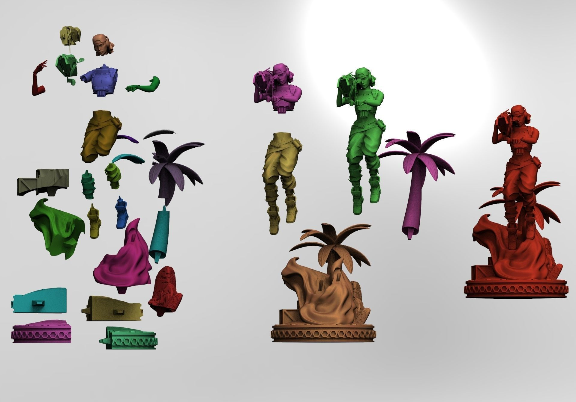 Wallpaper #owM4ZpMBpyOg8YnEWdqo149 Raze Valorant 3D Model 3D Printable Cgtrader