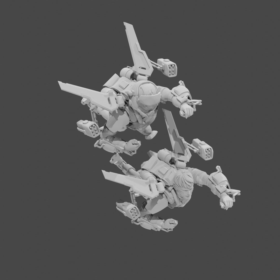 Wallpaper #4jVykpcBk_lpvpalj5QR112 Apex Legends Character 3D Print Obj Stl File Valkyrie 10 3D Model 3D