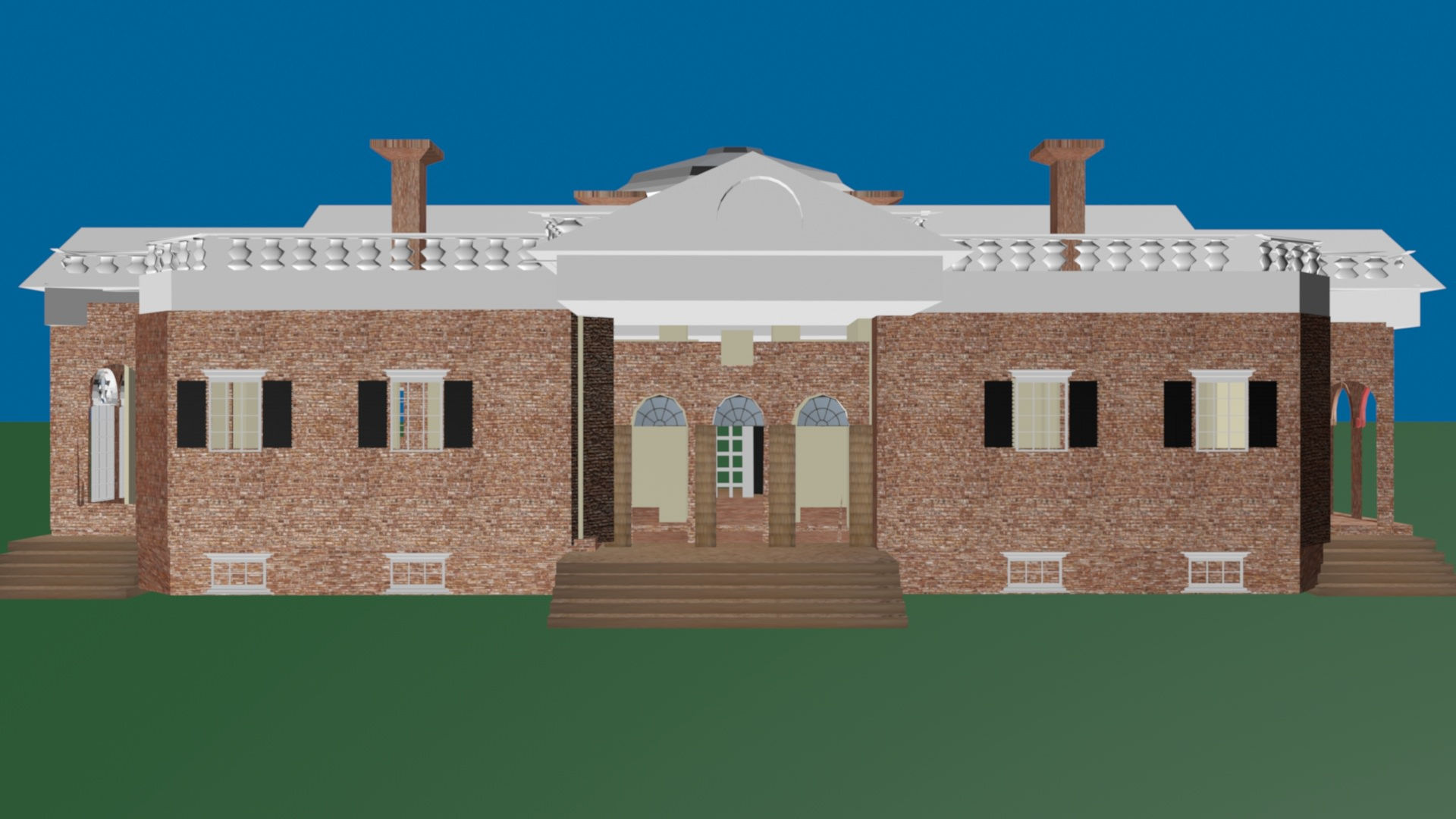 Wallpaper #qJy34JIBZHQxiYara7ci194 3D Model Neoclassical Architecture Thomas Jefferson House Vr Ar Low