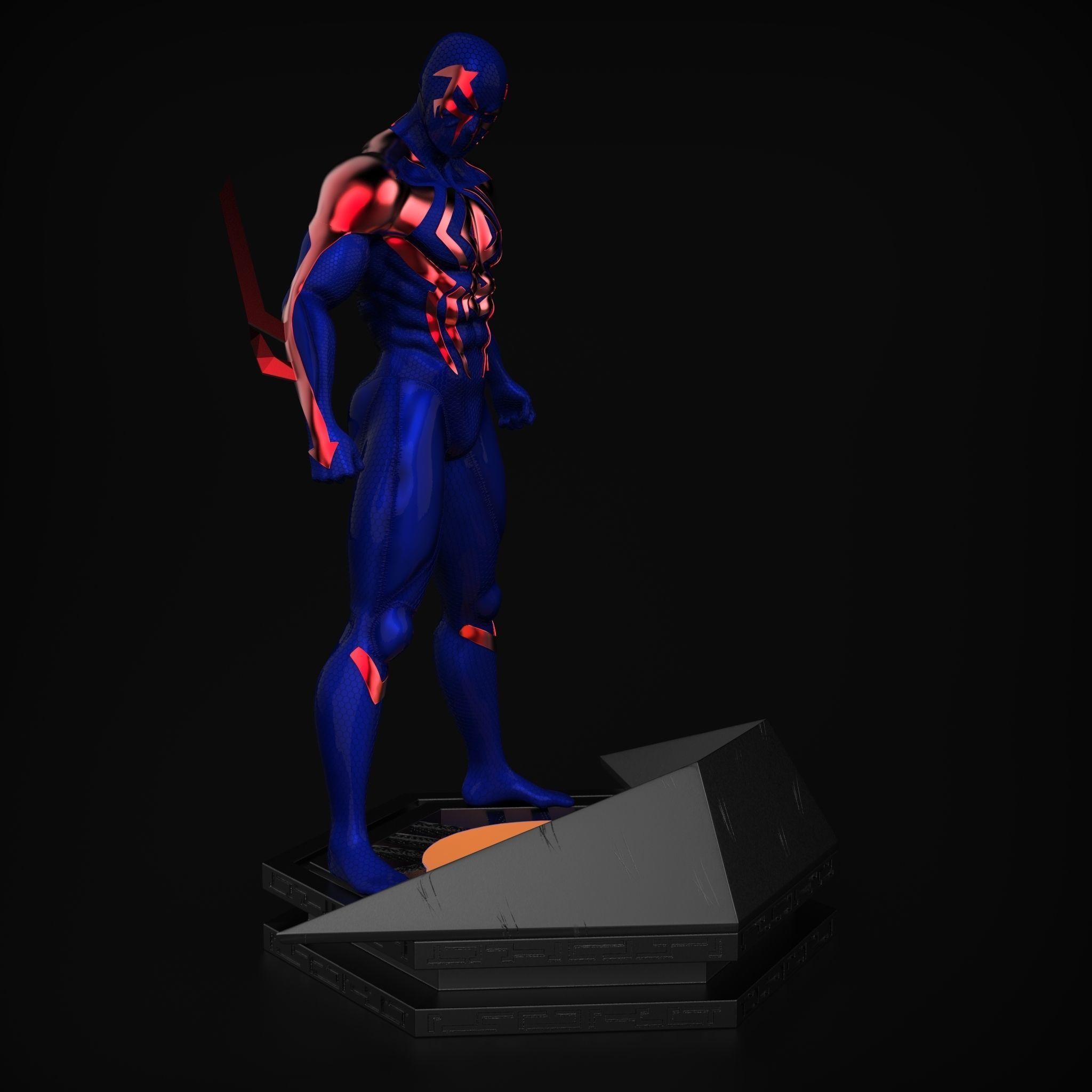 Wallpaper #Pxl-E48BtGB6xQ78GWat31 Spider Man 2099 3D Model 3D Printable Cgtrader