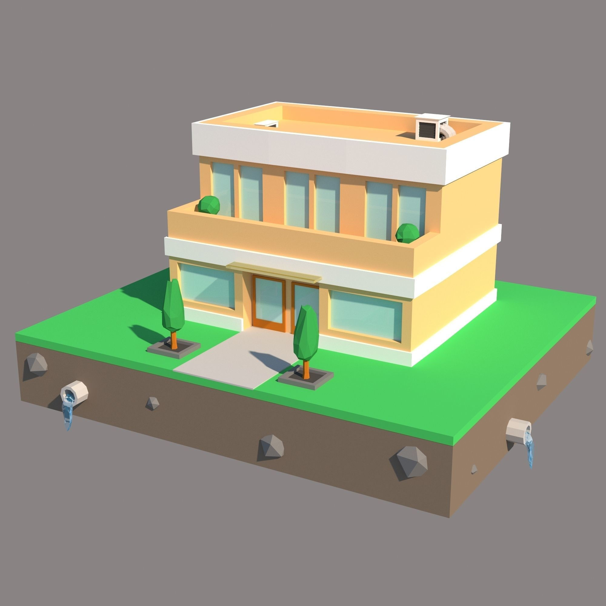 Wallpaper #aWfA6pIBSpphPi3-sEia153 3D Asset Realtime Building Low Poly Cgtrader
