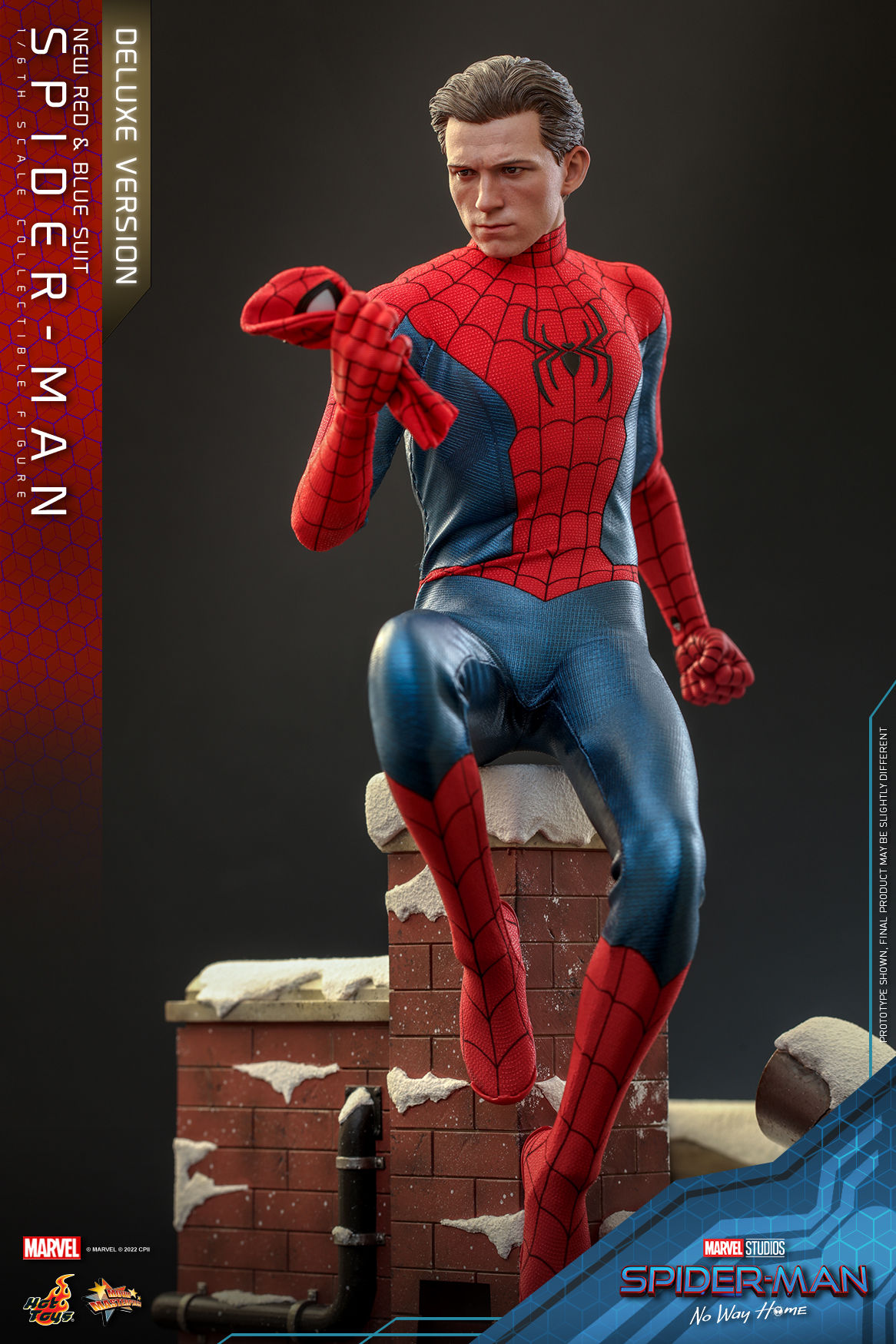 Wallpaper #j6U0MpMB0vj5YdARHNPk173 Hot Toys Spider Man No Way Home Red Blue Suit the Toyark News