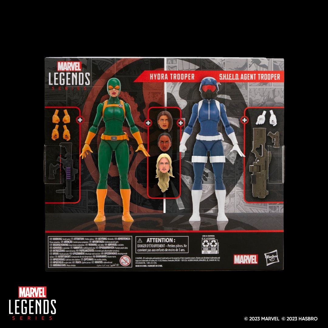 Wallpaper #e2cOBpMBSpphPi3-b78W110 Marvel Legends Series Shield Agent and Hydra Trooper 2 Pack the