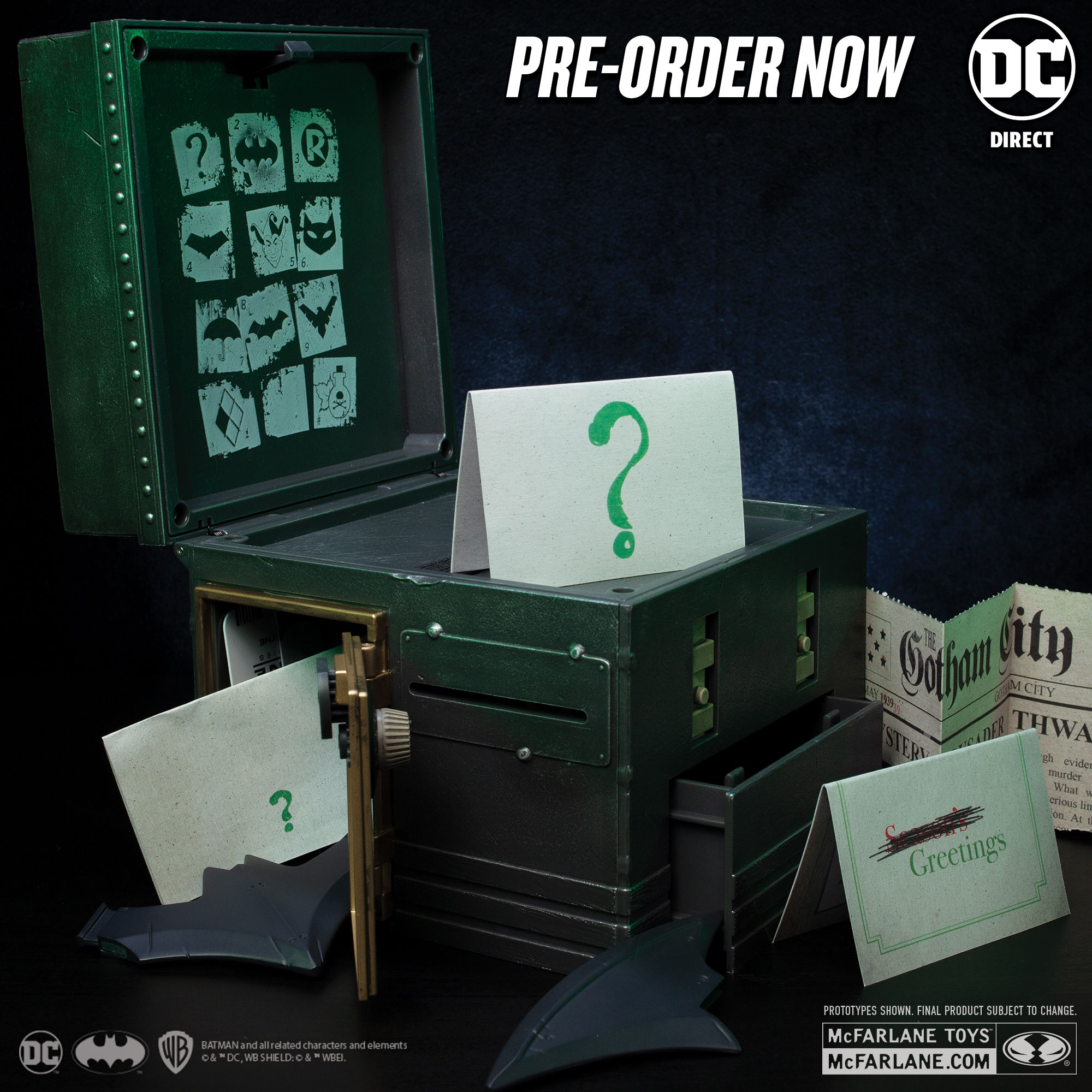 Wallpaper #HxqQT5MB1yWOL4qgL3-245 DC Direct the Riddler Puzzle Box by Edward Nygma the Toyark News