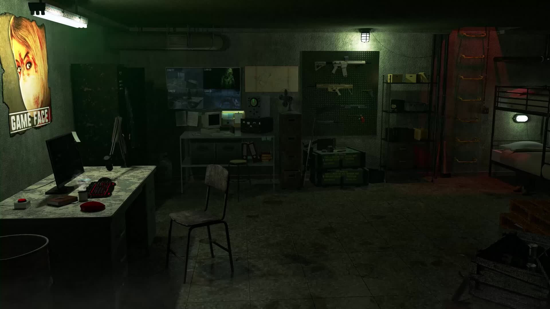 Wallpaper #oJl_P5MBUcASHT6nQswf254 Artstation Post Apocalyptic Room in a Bunker