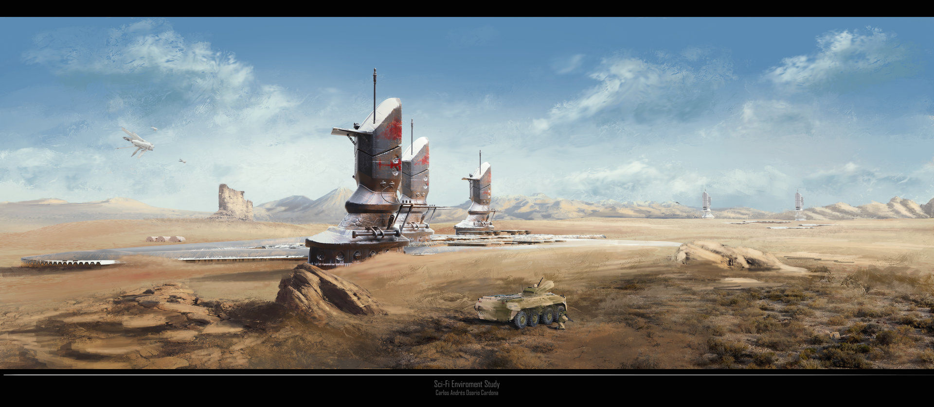 Wallpaper #h2jeIZMBSpphPi3-BDEJ71 Artstation Desert Sci Fi Study