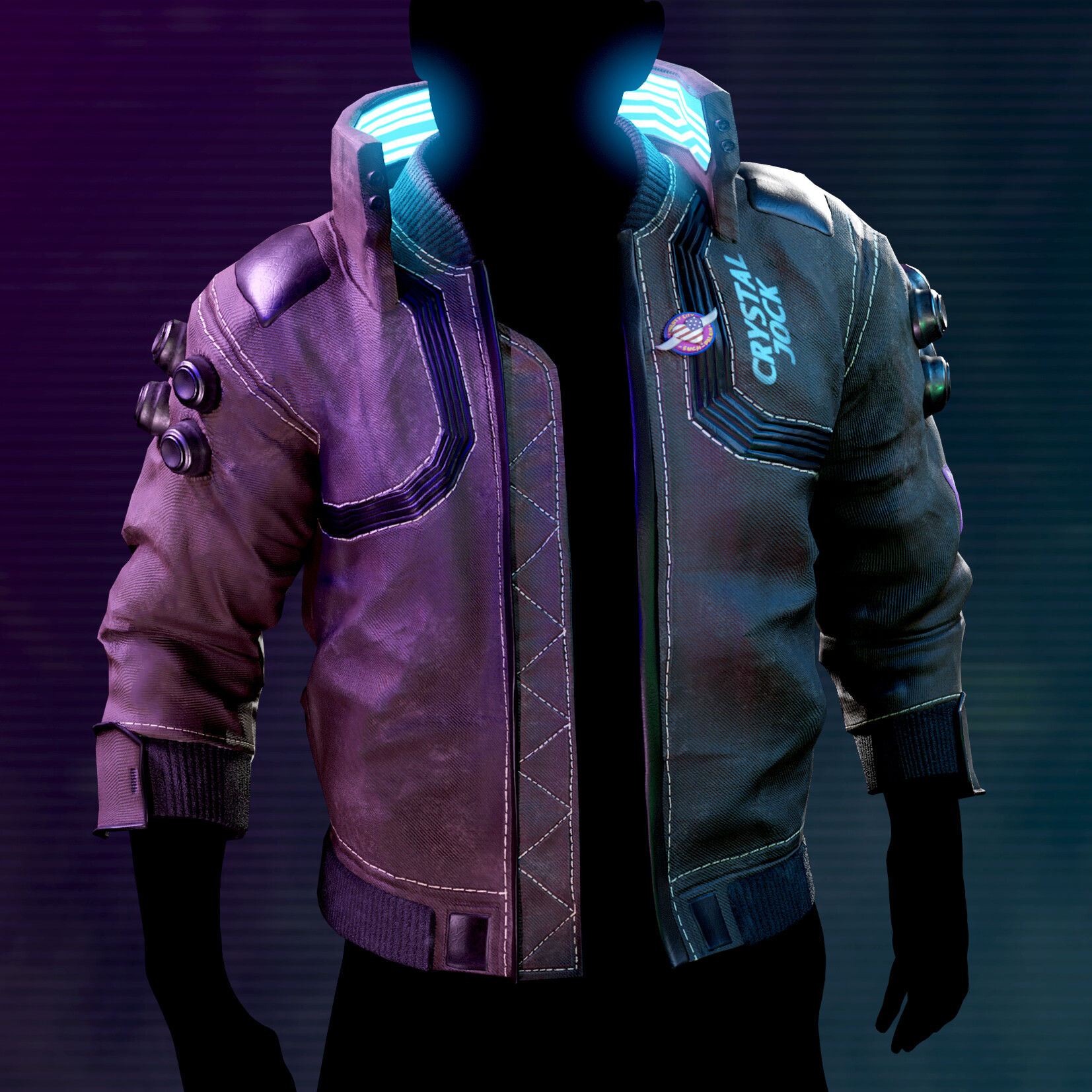 Wallpaper #YIundZcBcm9NJah-J3eR1 Artstation Cyberpunk Jacket