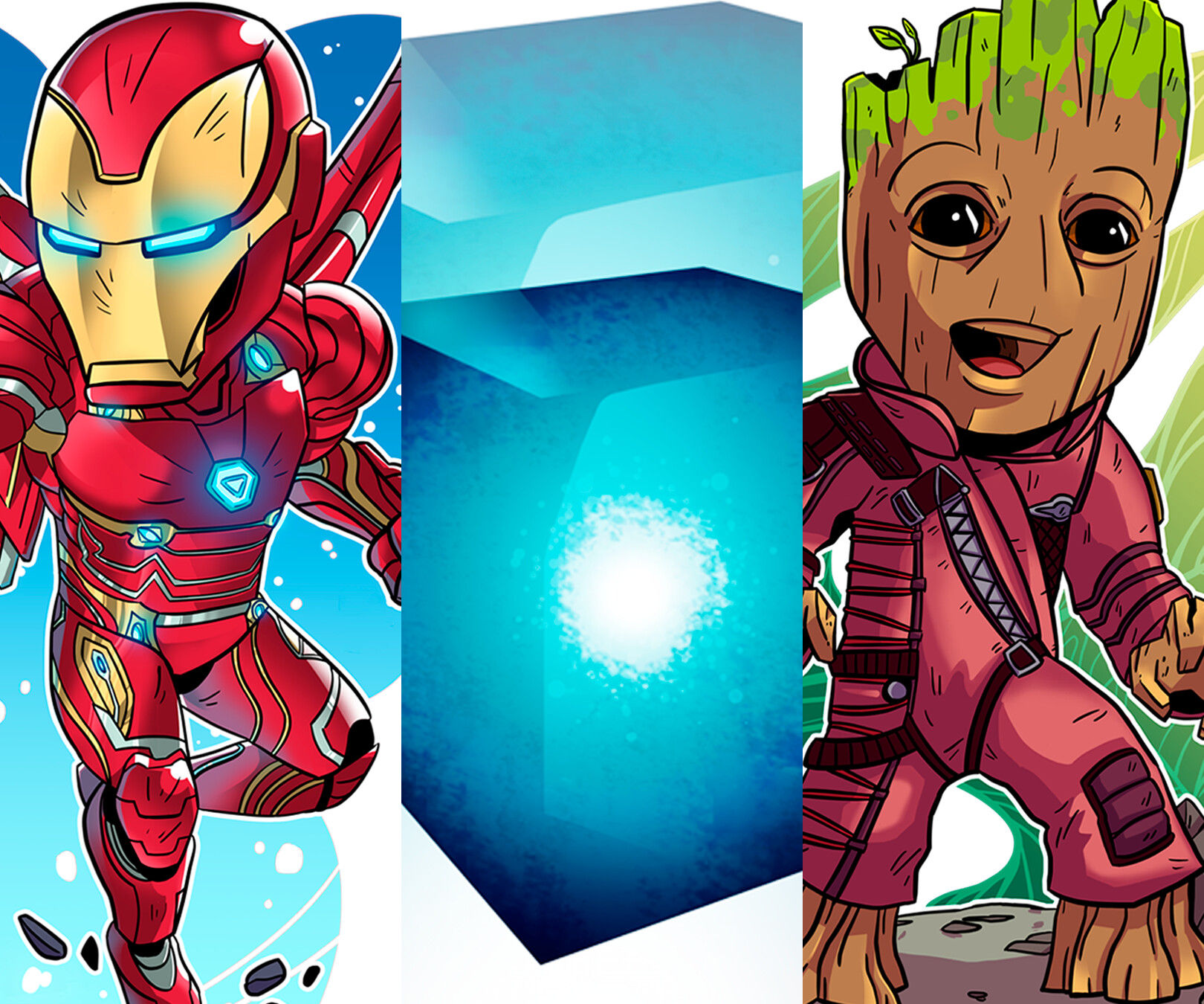Wallpaper #91cb9 Chibi Avengers Svg Clipart Bundle Cut File for Cricut Instant Download