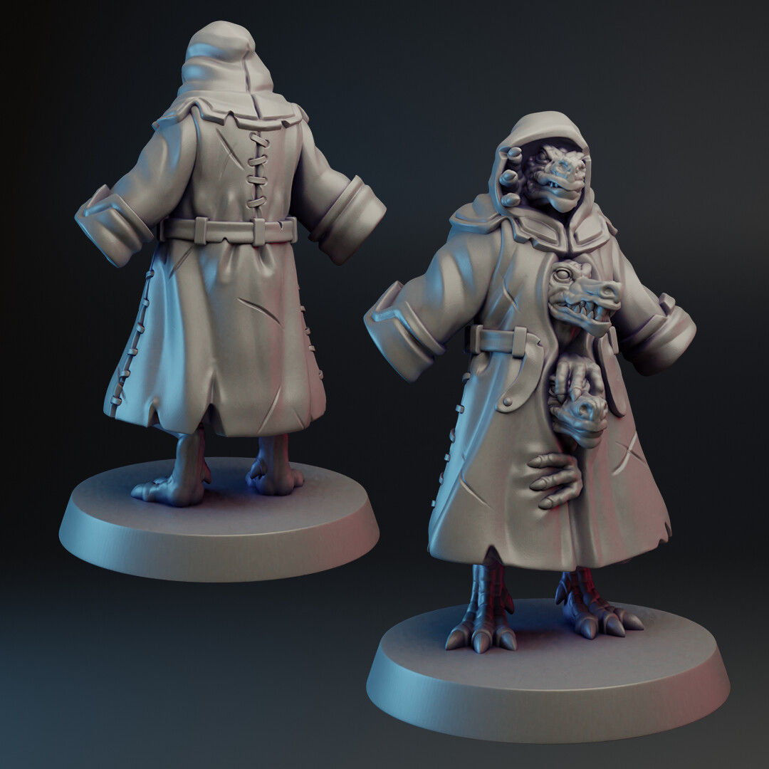 Wallpaper #I52gZpcBkAG5jTCHi7Ne149 Artstation Three Kobolds in a Trench Coat Vae Victis Miniatures