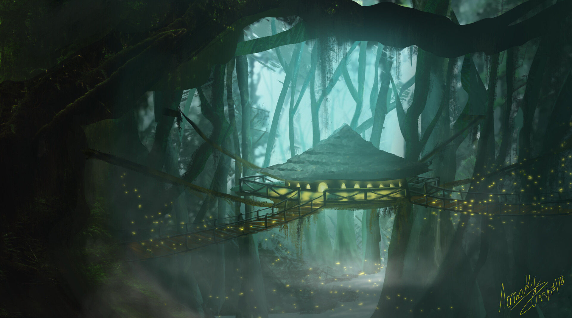 Wallpaper #FWcrDpMBSpphPi3-Remc304 Artstation Ewok House Concept Art