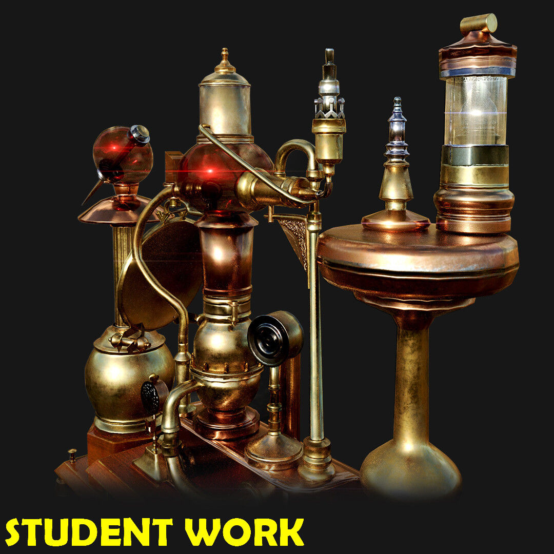 Wallpaper #3BkEF48BtGB6xQ78RG4Z1 Artstation Steampunk Contraptions Machines