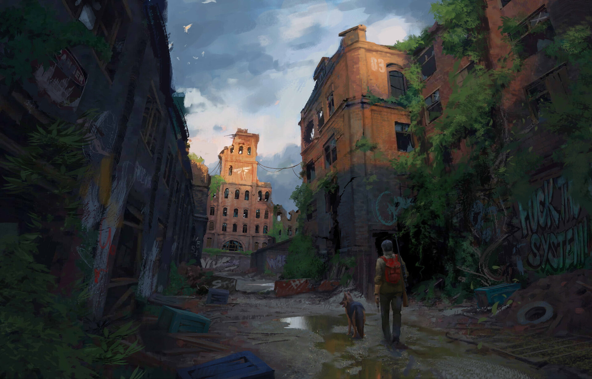 Wallpaper #oJl_P5MBUcASHT6nQswf162 Artstation Post Apocalyptic Art