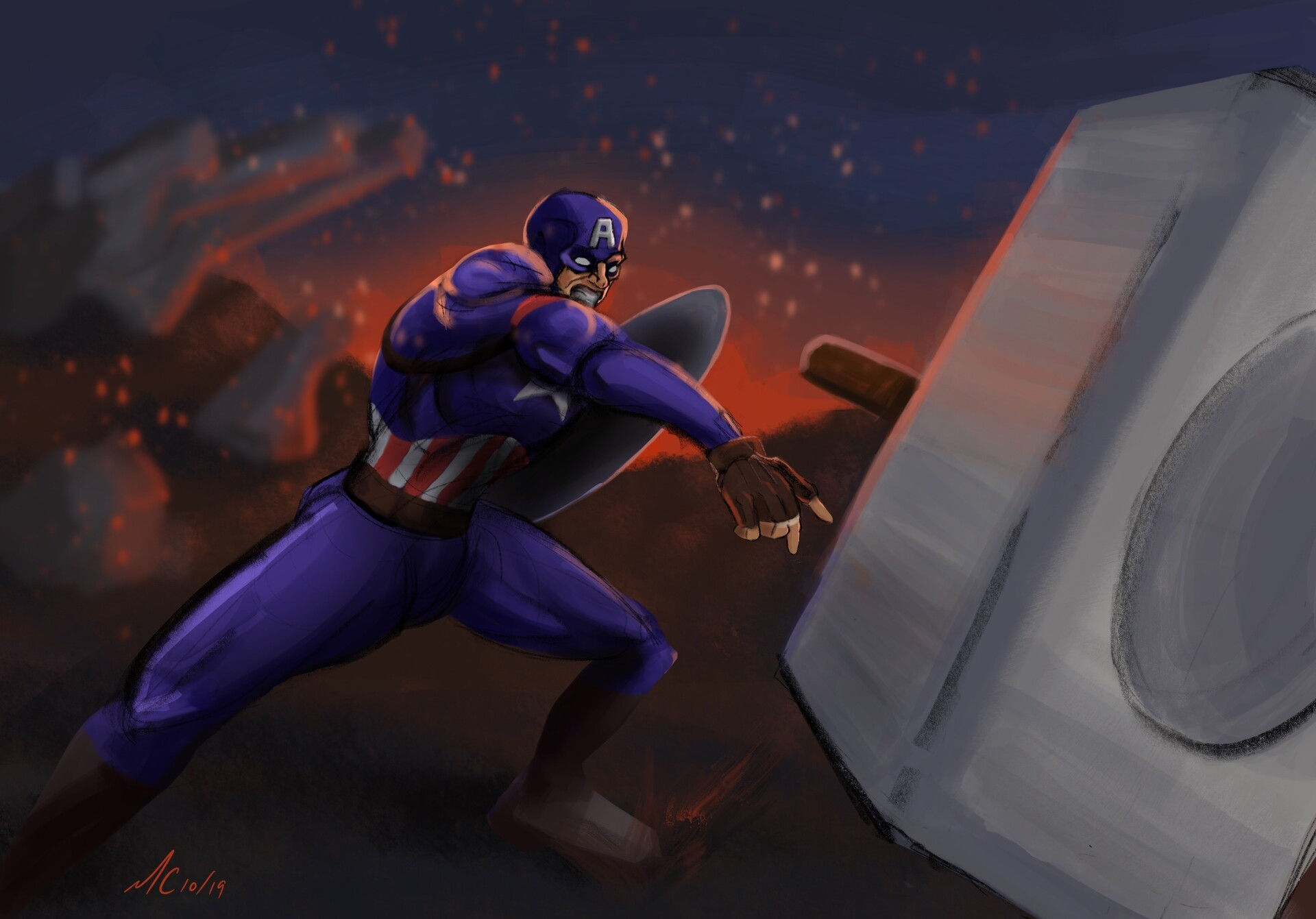 Wallpaper #LHOfgo4BFI5NbQks2xlx27 Artstation Worthy Captain America