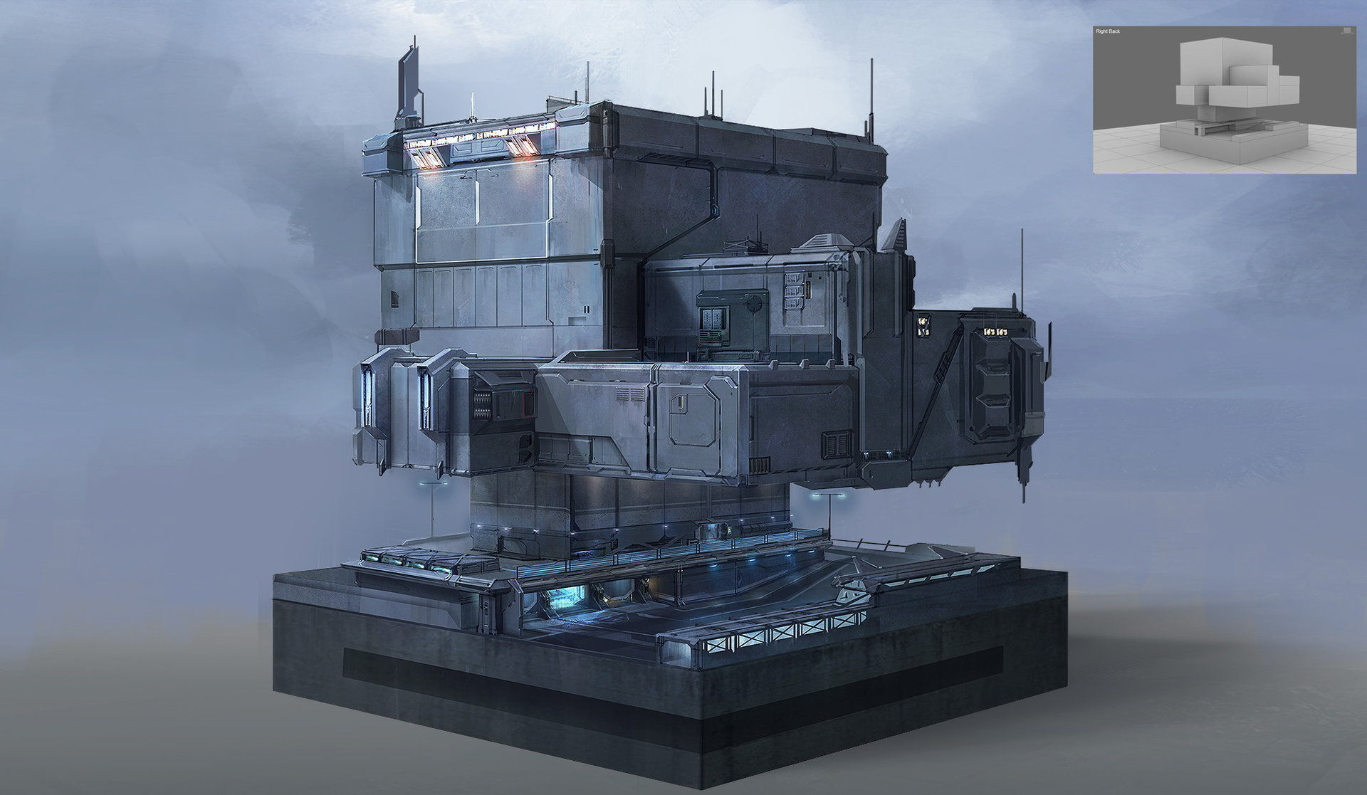 Wallpaper #e85BJZMB71dOy6JZeRN71 Artstation Sci Fi Building Concept Work