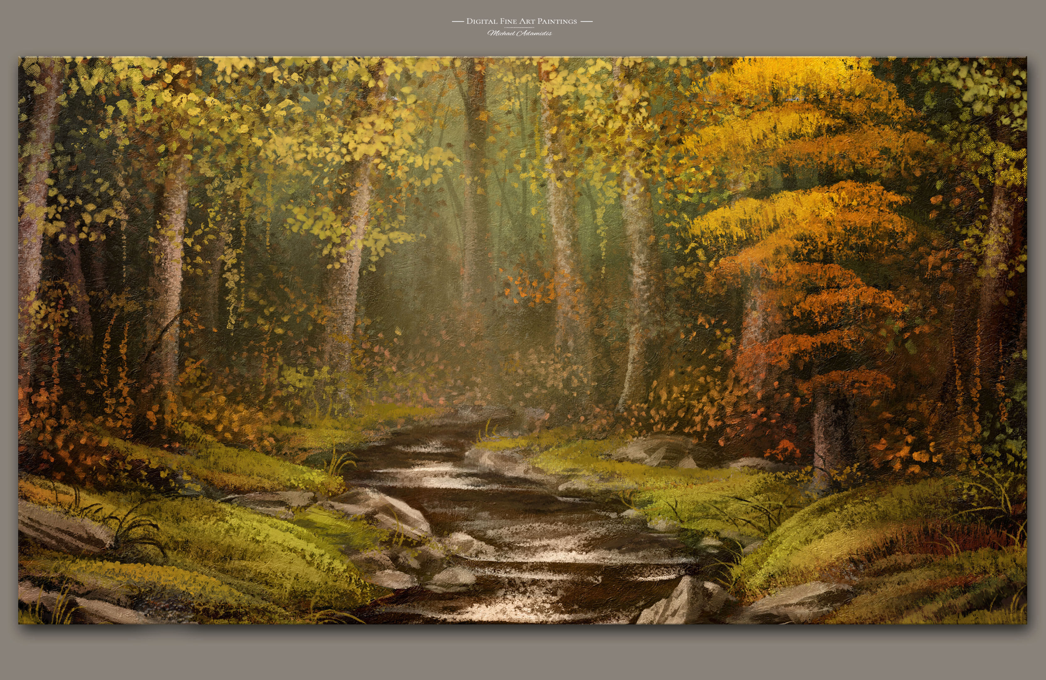 Wallpaper #3Gex85IBSpphPi3-v3Zj58 Concept Art and Photoshop Brushes Autumn River Digital Fine Art
