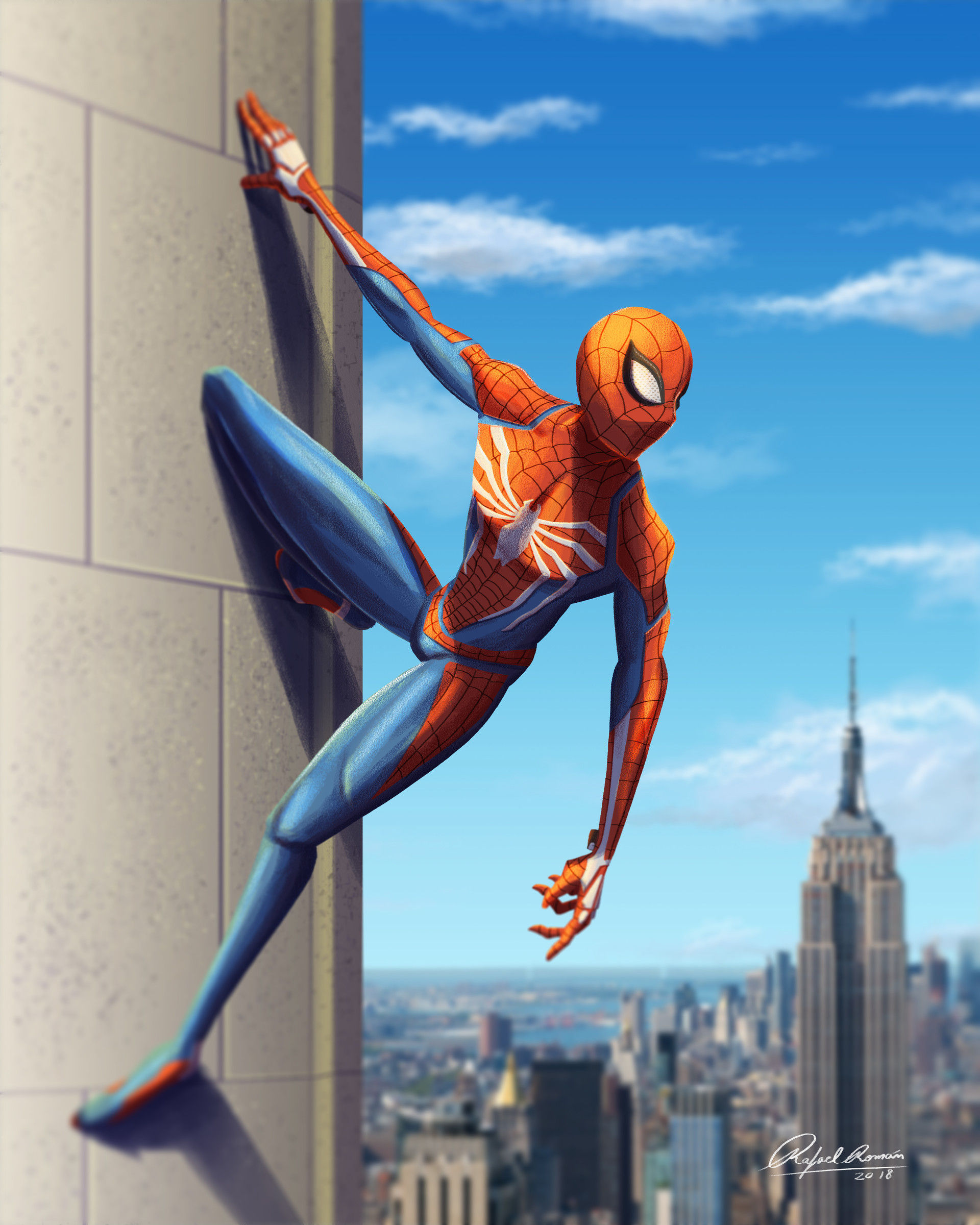 Wallpaper #PBmNDo8BtGB6xQ78i1oZ28 Artstation Spiderman PS4