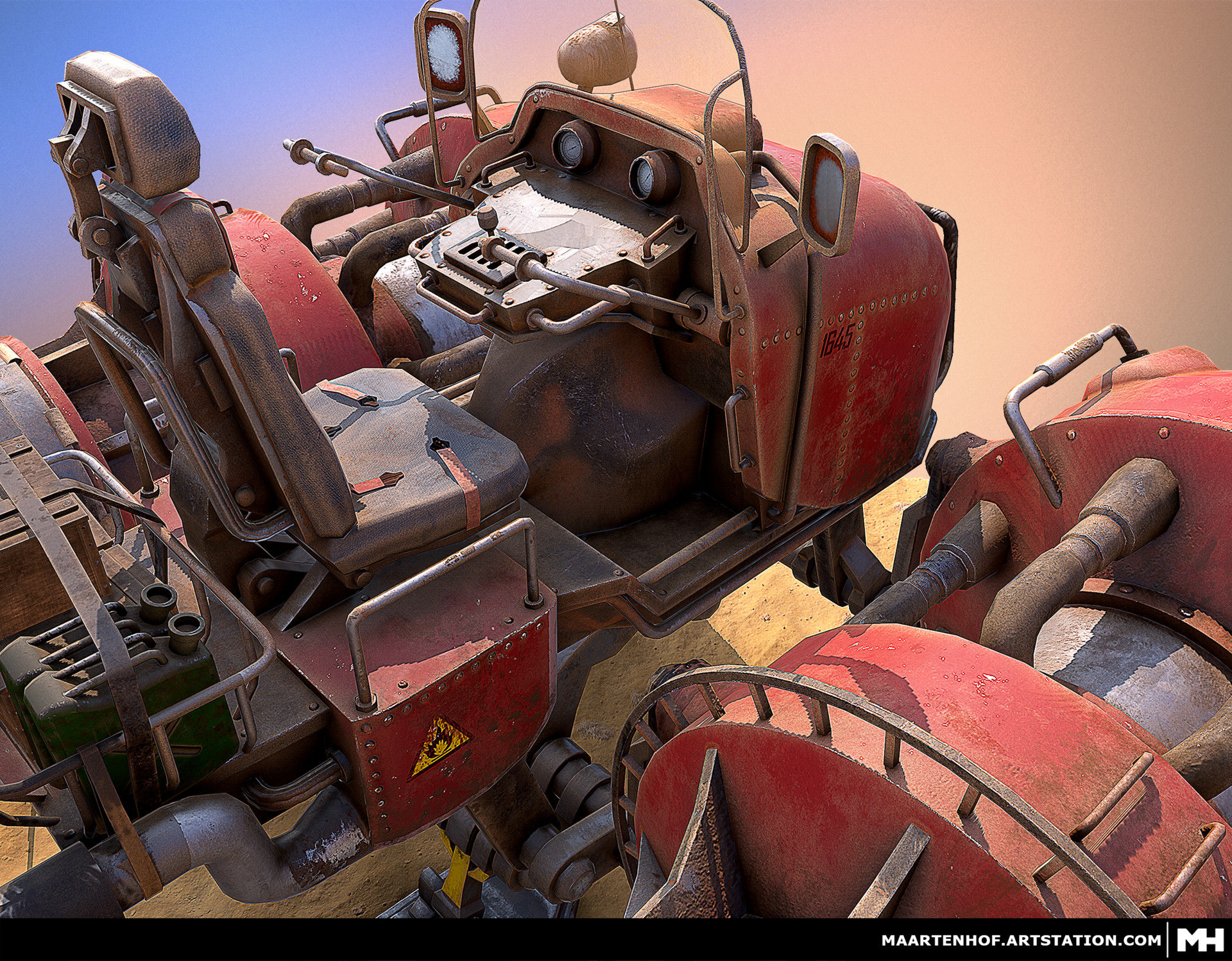 Wallpaper #h2jeIZMBSpphPi3-BDEJ12 Sci Fi Desert Vehicle by Maarten Hof Rimaginarytechnology