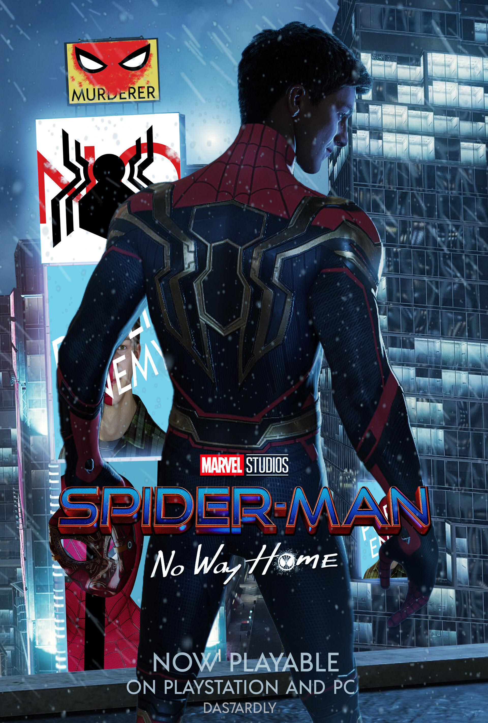 Wallpaper #1hyYQJMB8JfcLg2JZfa4323 Artstation No Way Home Poster in Spider Man Remastered
