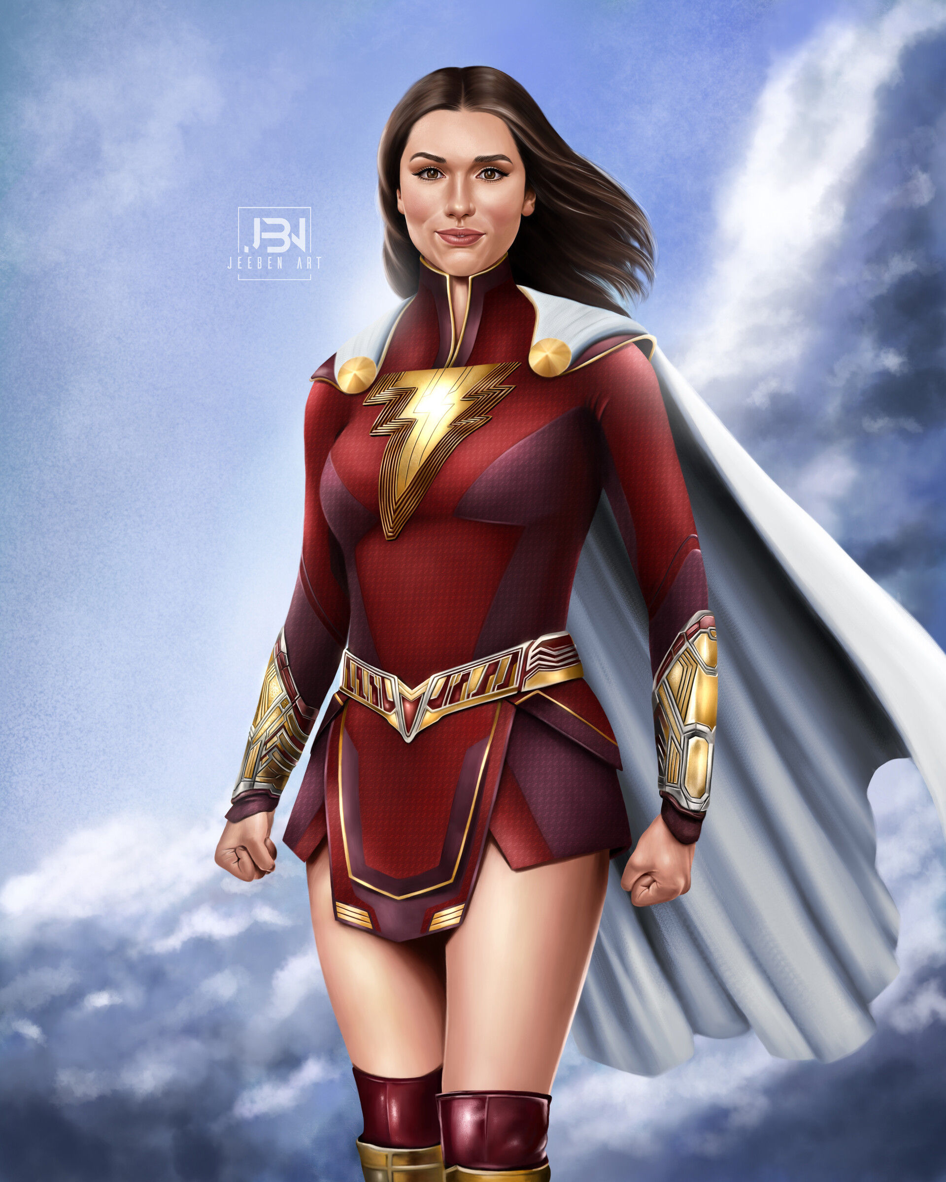 Wallpaper #LzHaNZMB5zzyi_yYW1in193 Jeeben Art Mary Marvel