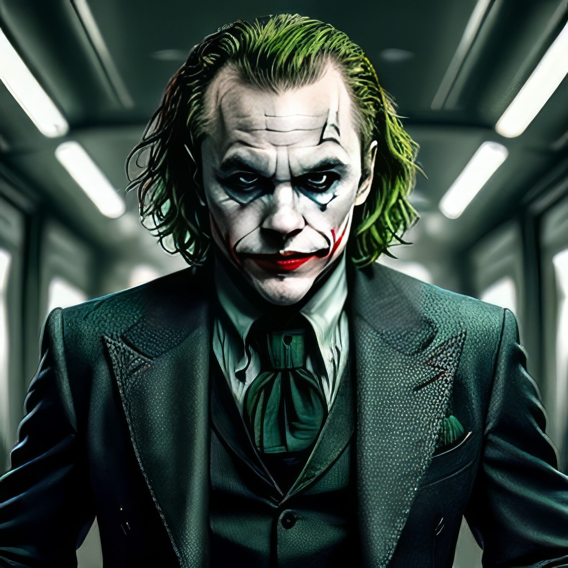 Wallpaper #s2eU95IBSpphPi3-kIZO221 Artstation Heath Ledger as Joker