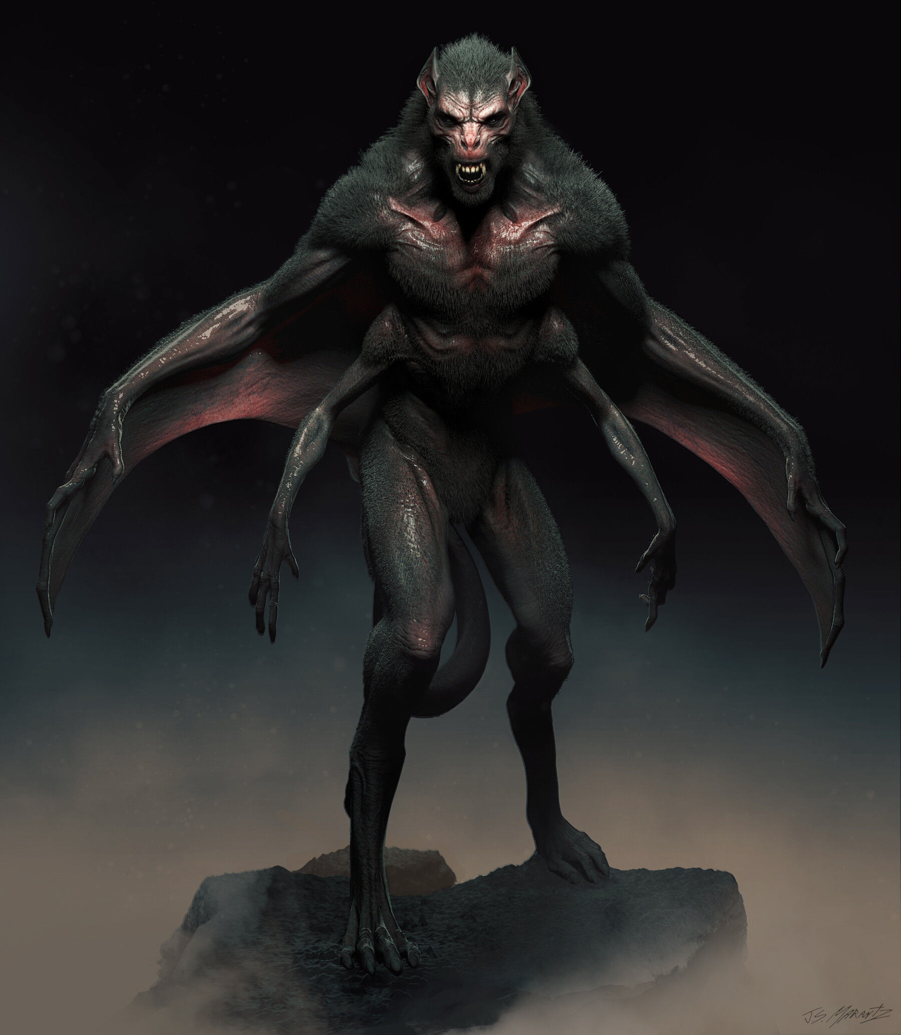 Wallpaper #dfTIOpMBKFX8bn3roXlL94 Jerad S Marantz Concept Art Workshop Demo Bat Creature