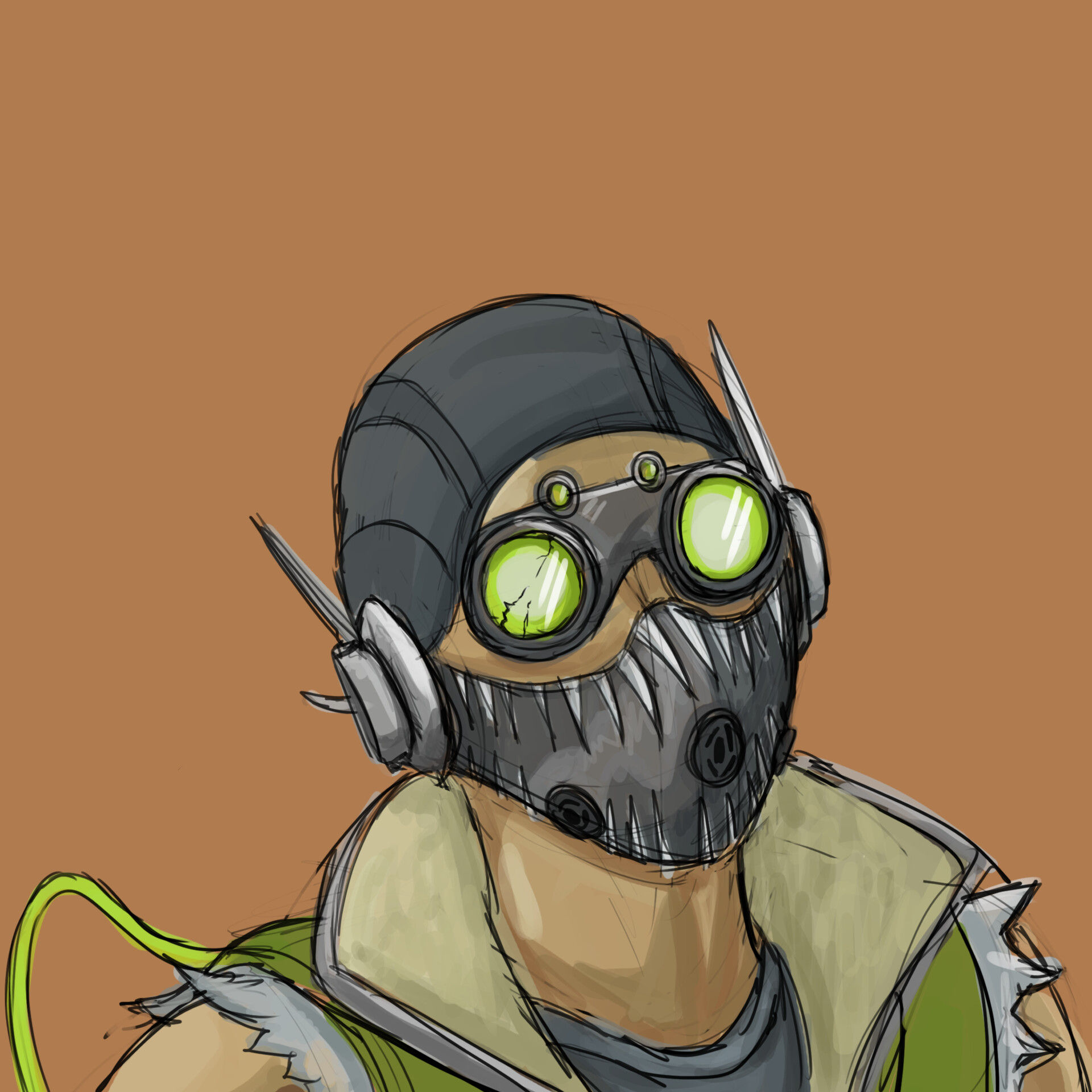 Wallpaper #kWcvDZMBSpphPi3-3uP127 Artstation Quick Sketch of Octane Apex Legends