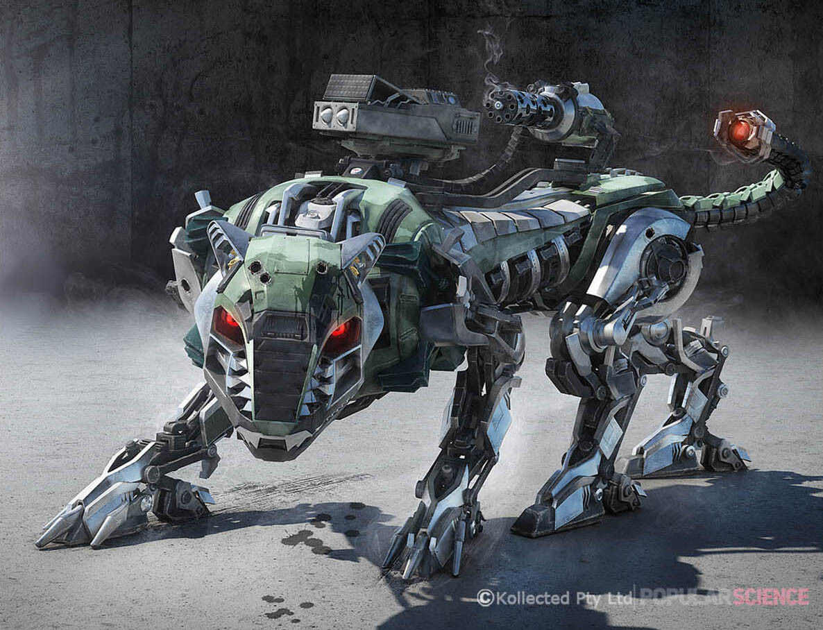 Wallpaper #32cE-5IBSpphPi3-g5LU7 Artstation Robot Dog Popular Science Cover