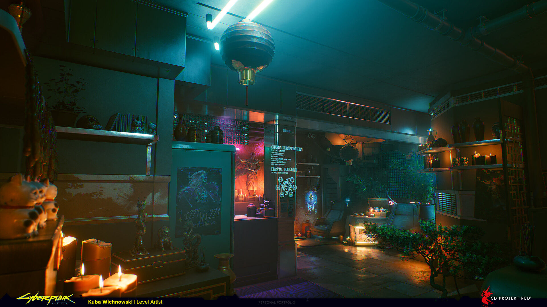 Wallpaper #PKmUi5cBxbDgA0RlLPK254 Kuba Wichnowski Mistys Shop Cyberpunk 2077