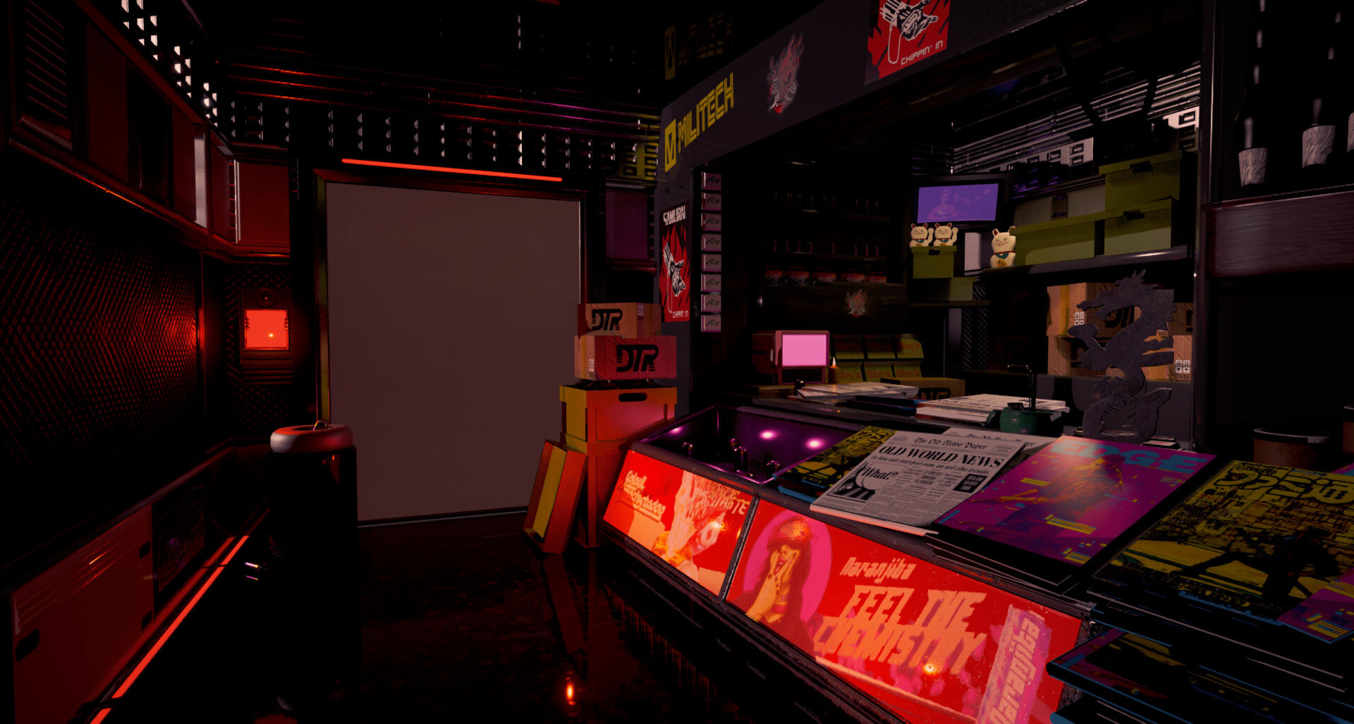 Wallpaper #Ac5qJZMB71dOy6JZZxRn181 Artstation Cyberpunk 2077 Environment Market Stand