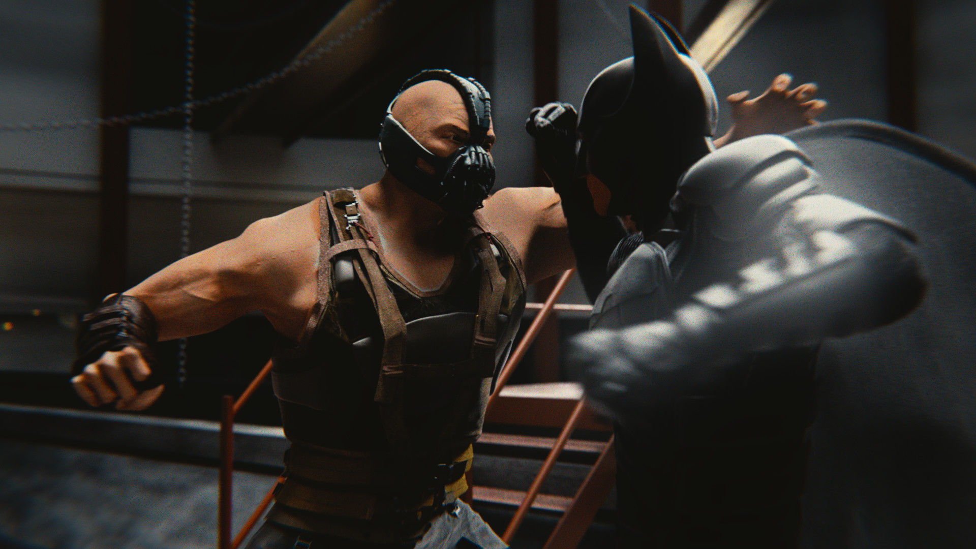 Wallpaper #shmPH48BtGB6xQ78NXug38 Fanart Bane vs Batman by Egor Rumyantcev Rdc Cinematic
